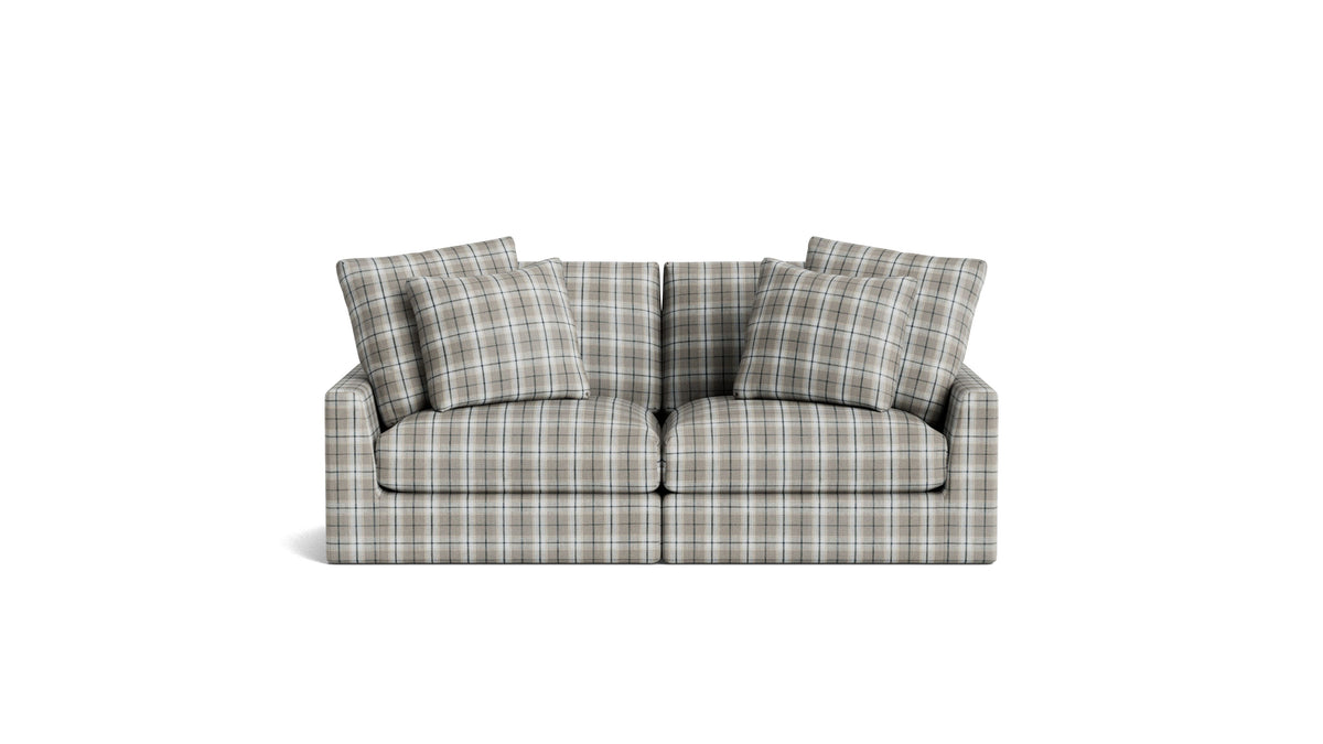 Breeze 2-Piece Modular Sofa, Large, Hudson Check