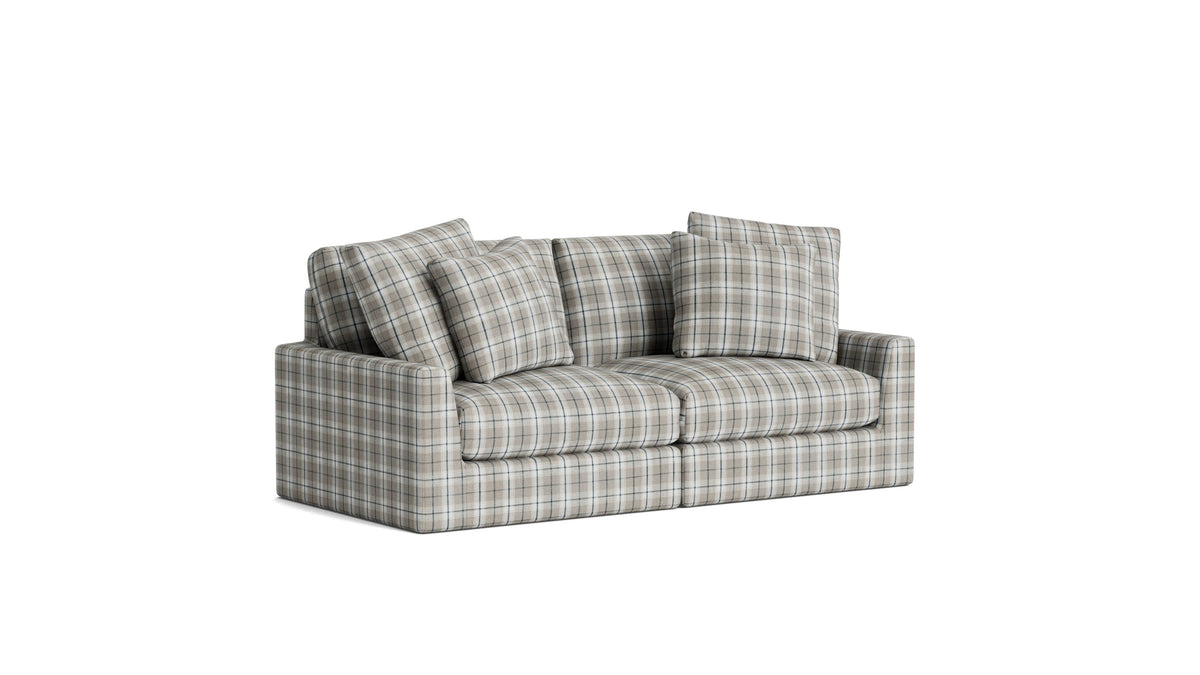 Breeze 2-Piece Modular Sofa, Large, Hudson Check
