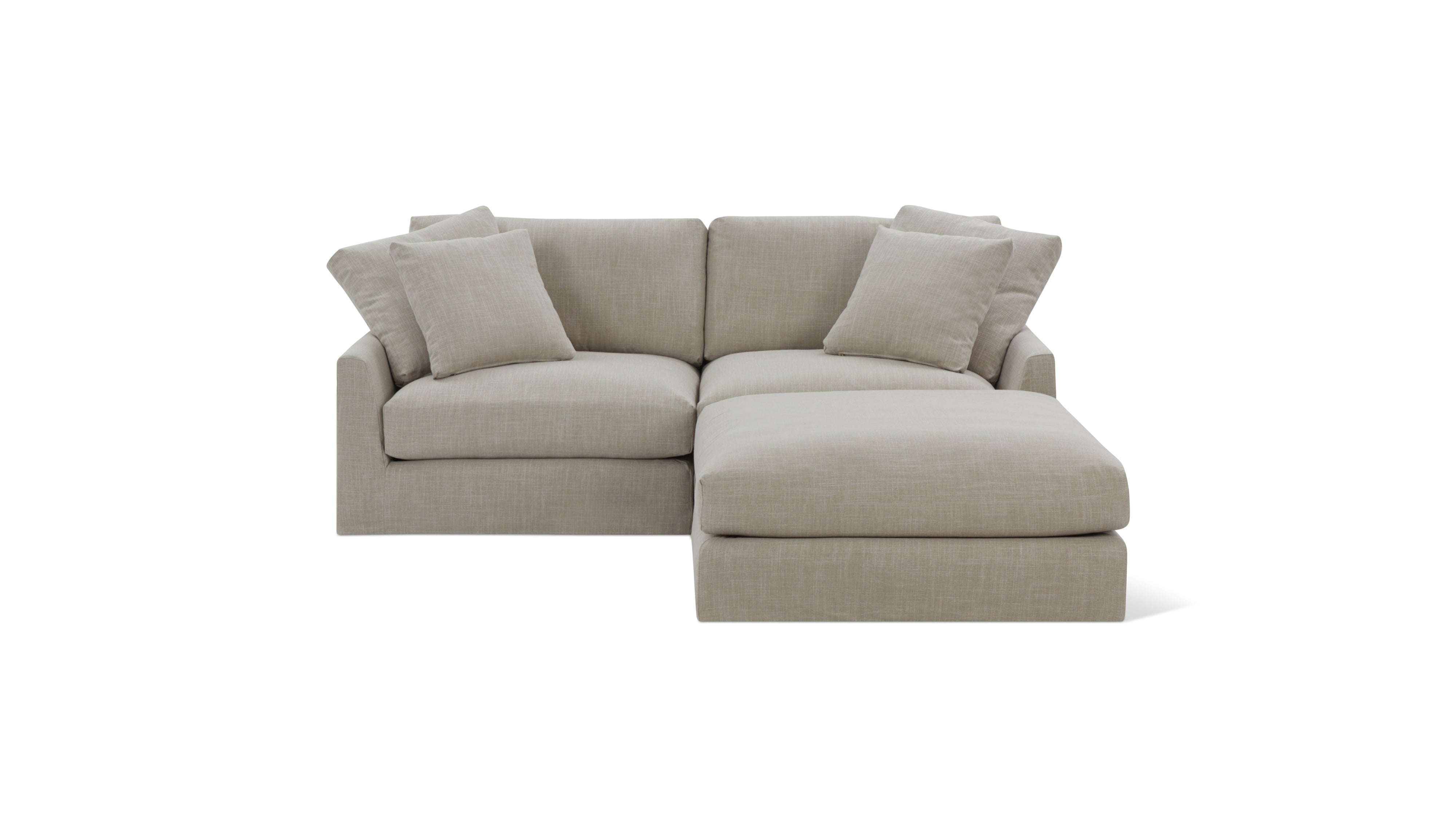 Breeze 3-Piece Modular Sectional, Large, Light Pebble