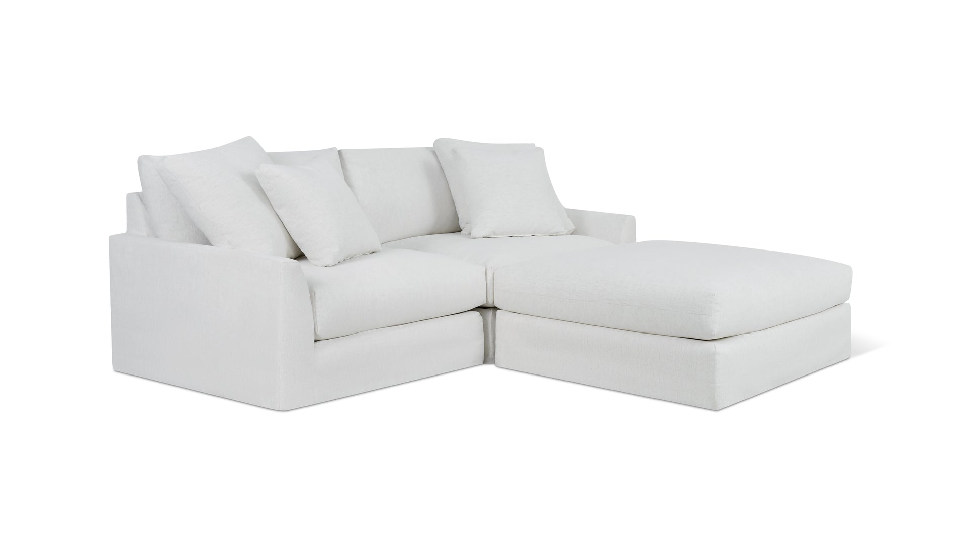 Breeze 3-Piece Modular Sectional, Large, Nomad Snow_image