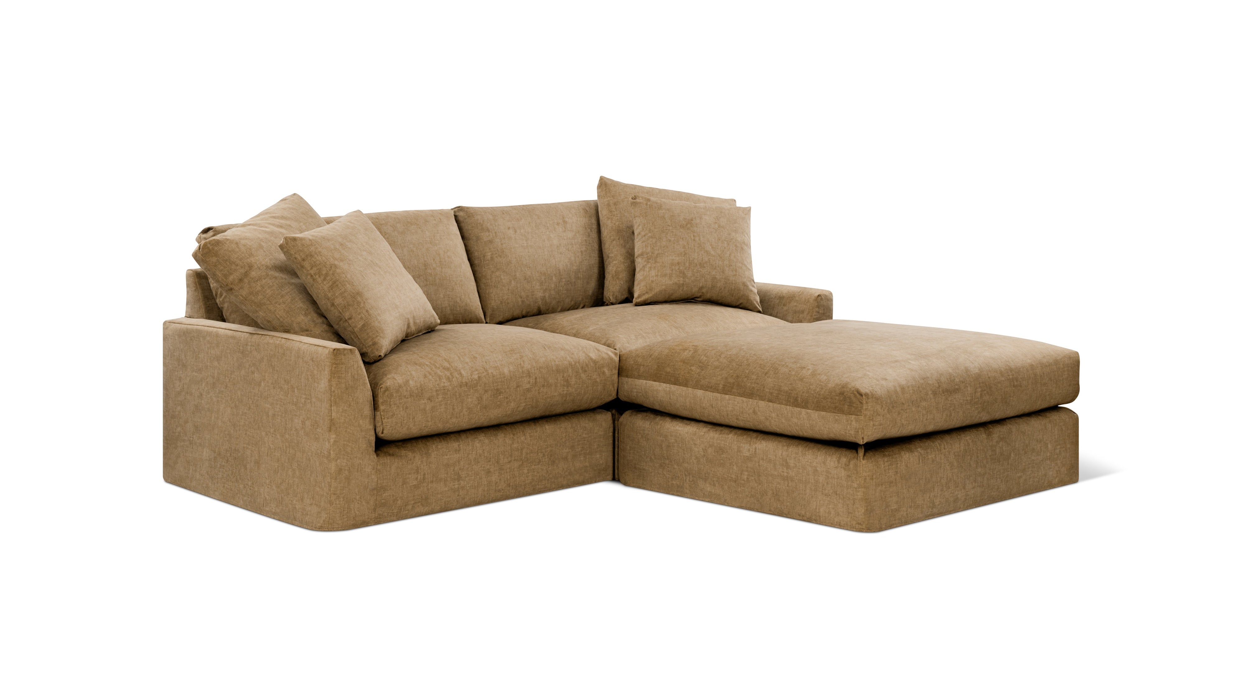 Breeze 3-Piece Modular Sectional, Large, Bronze