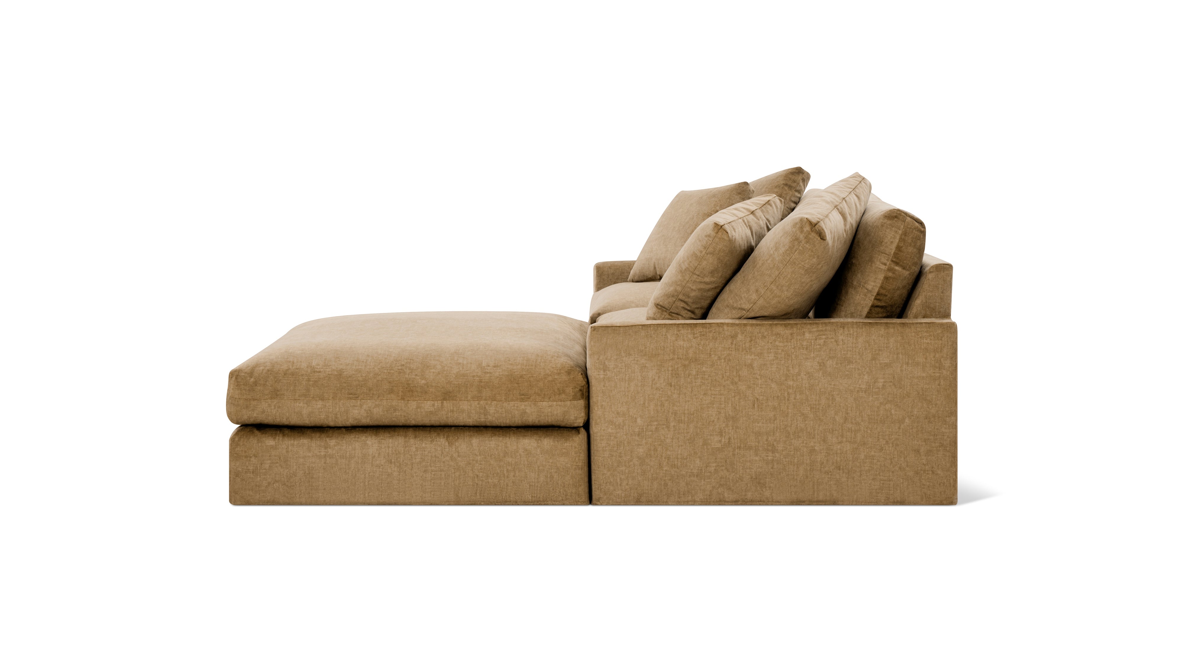 Breeze 3-Piece Modular Sectional, Large, Bronze