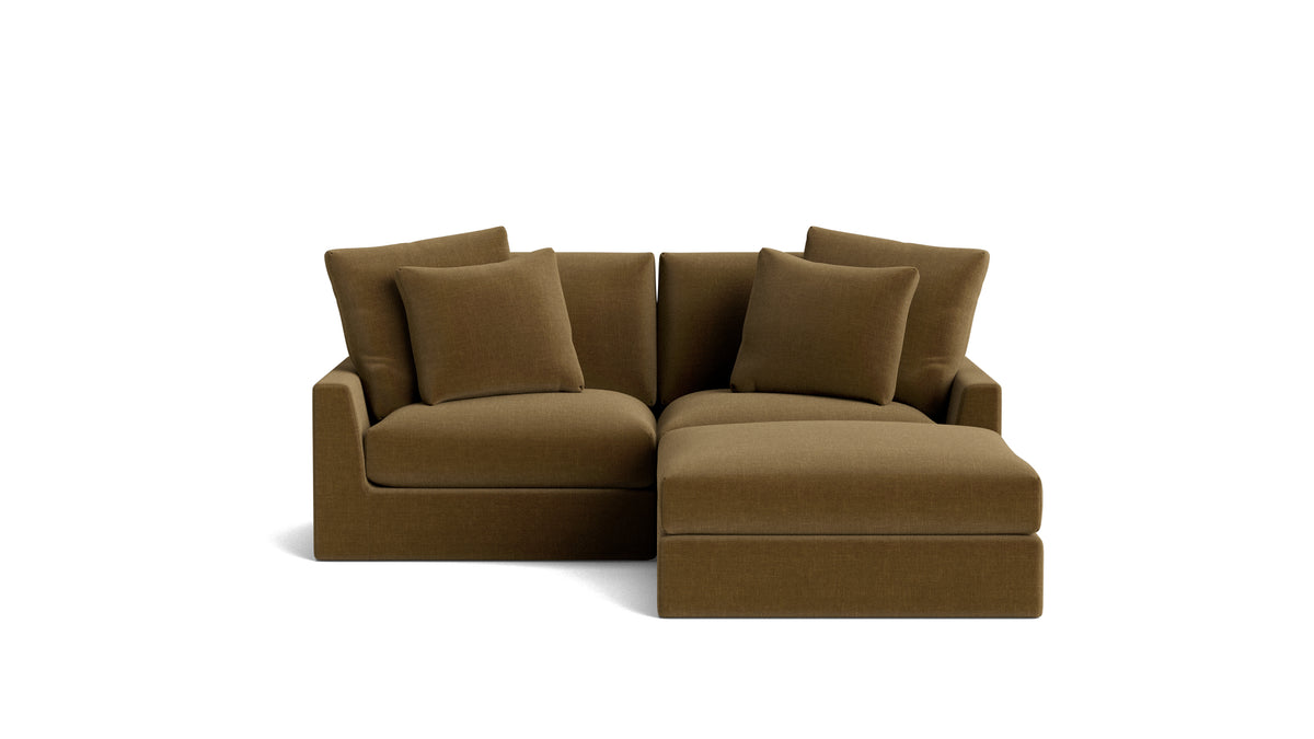 Breeze 3-Piece Modular Sectional, Large, Bronze