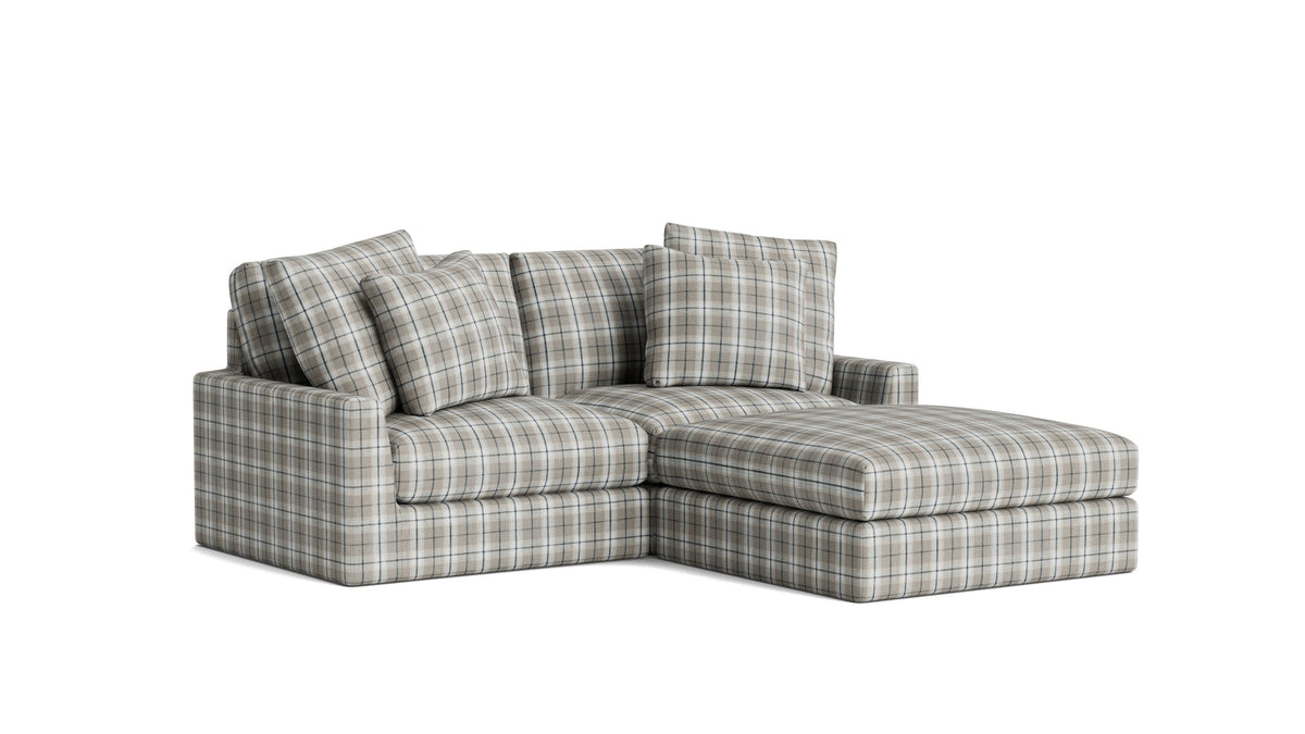 Breeze 3-Piece Modular Sectional, Large, Hudson Check