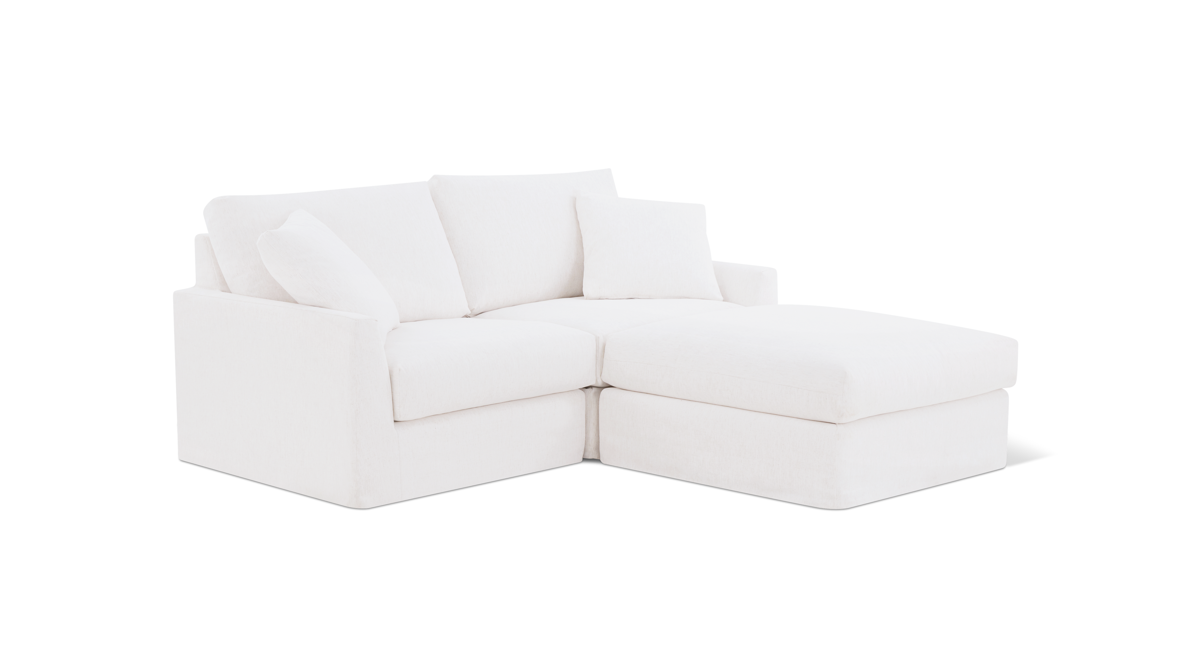 Breeze 3-Piece Modular Sectional, Standard, Nomad Snow
