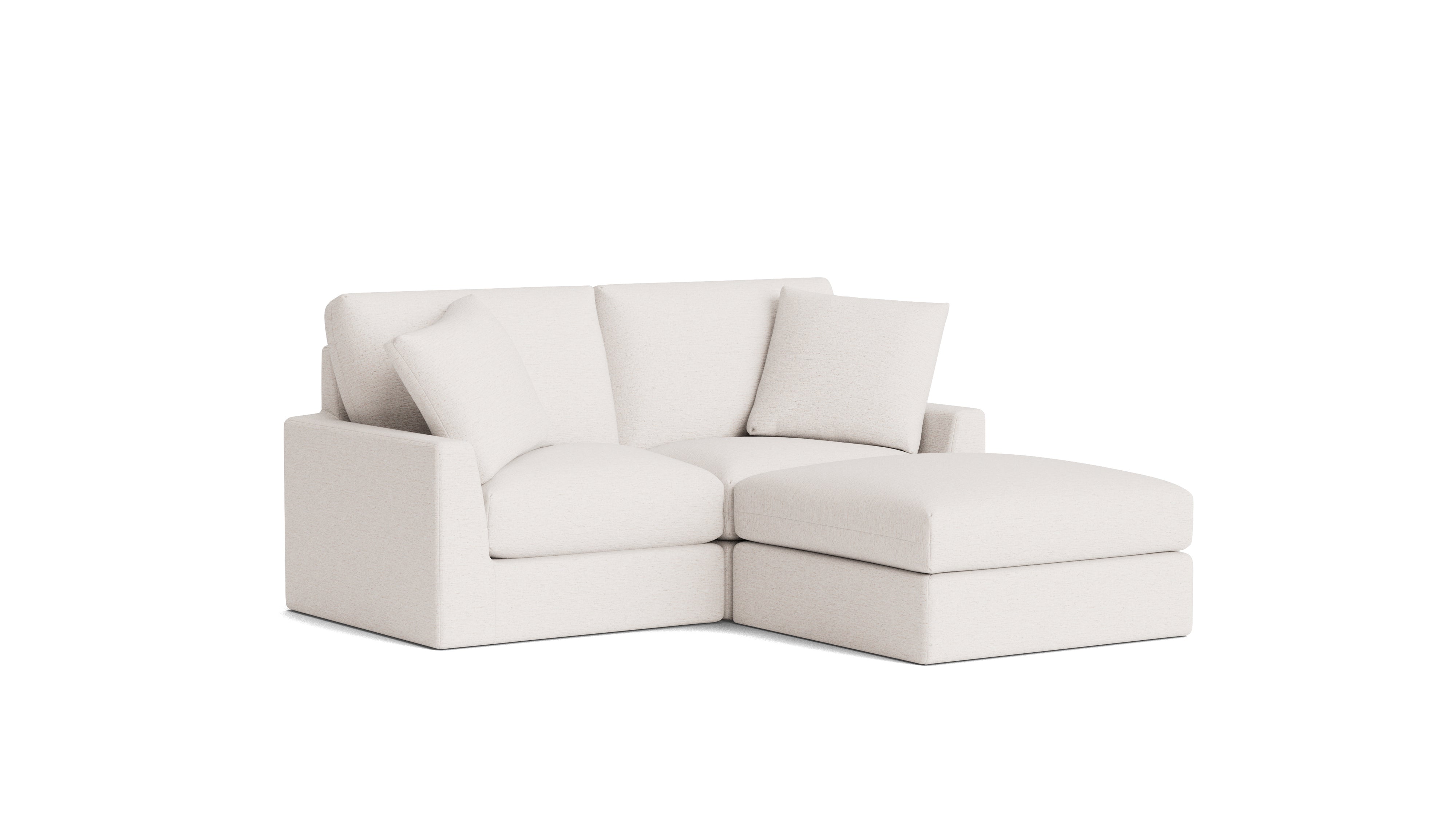 Breeze 3-Piece Modular Sectional, Standard, Nomad Snow