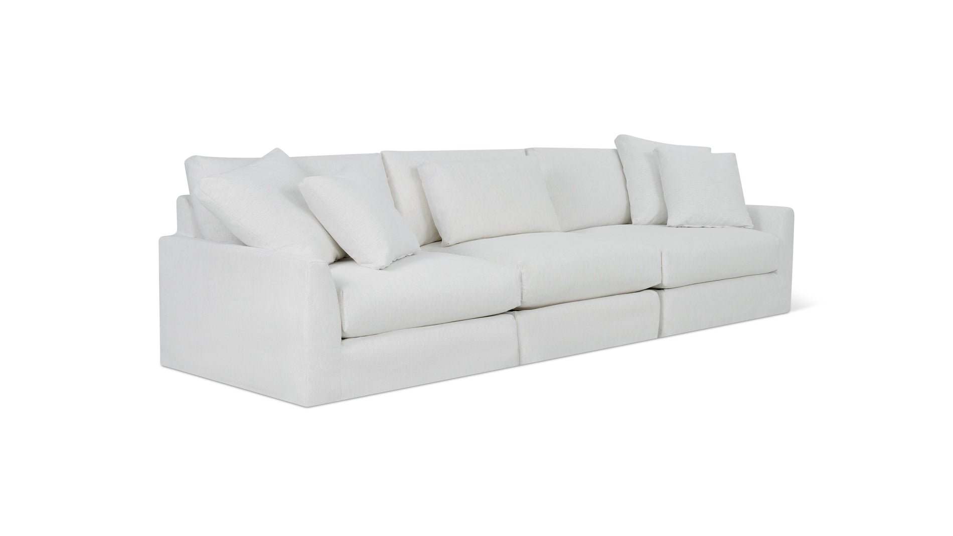 Breeze 3-Piece Modular Sofa, Large, Nomad Snow_image