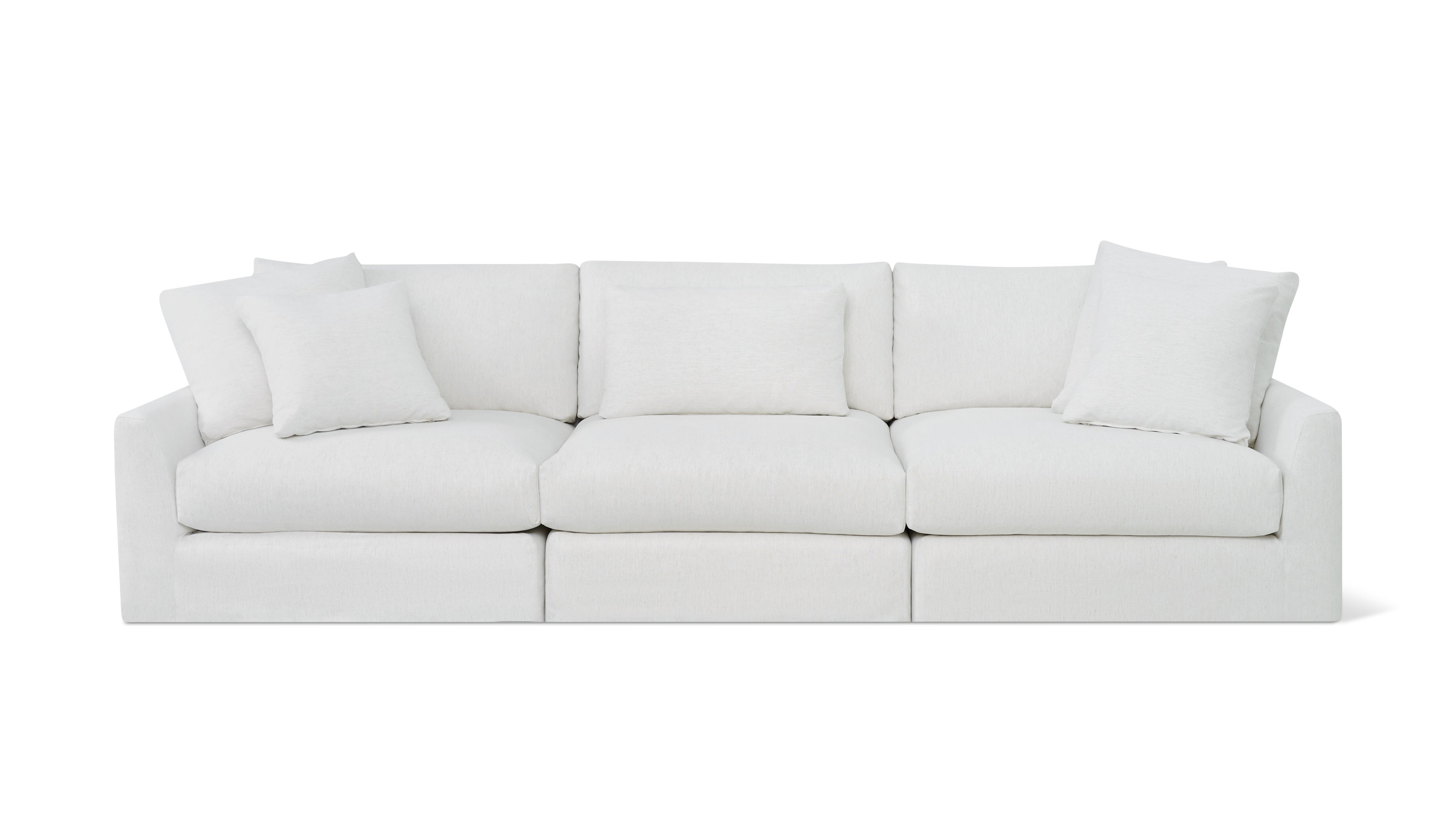 Breeze 3-Piece Modular Sofa, Large, Nomad Snow