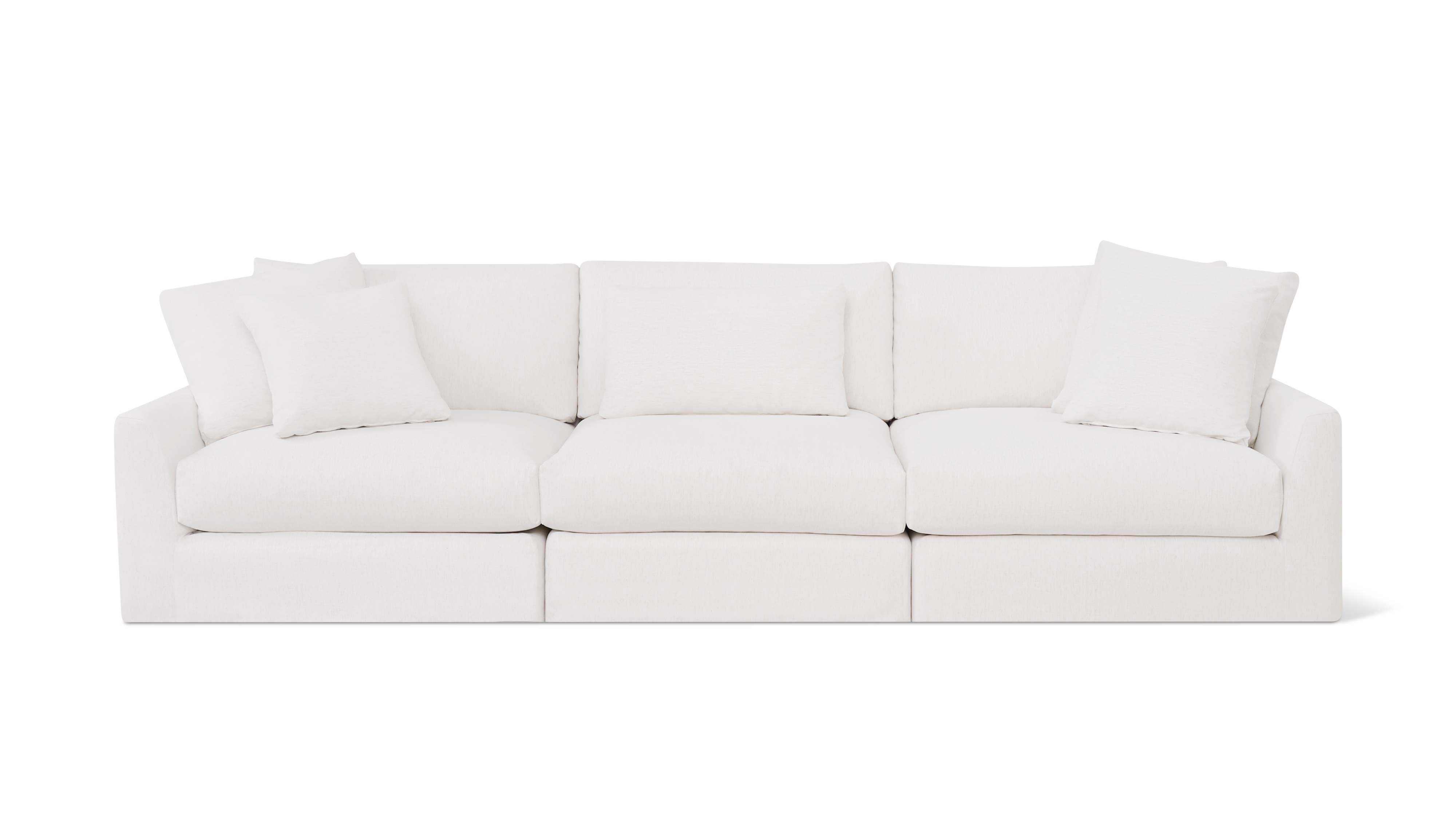 Breeze 3-Piece Modular Sofa, Large, Nomad Snow