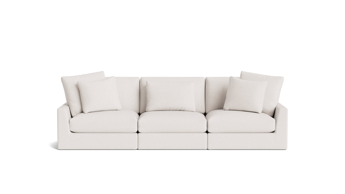 Breeze 3-Piece Modular Sofa, Large, Nomad Snow