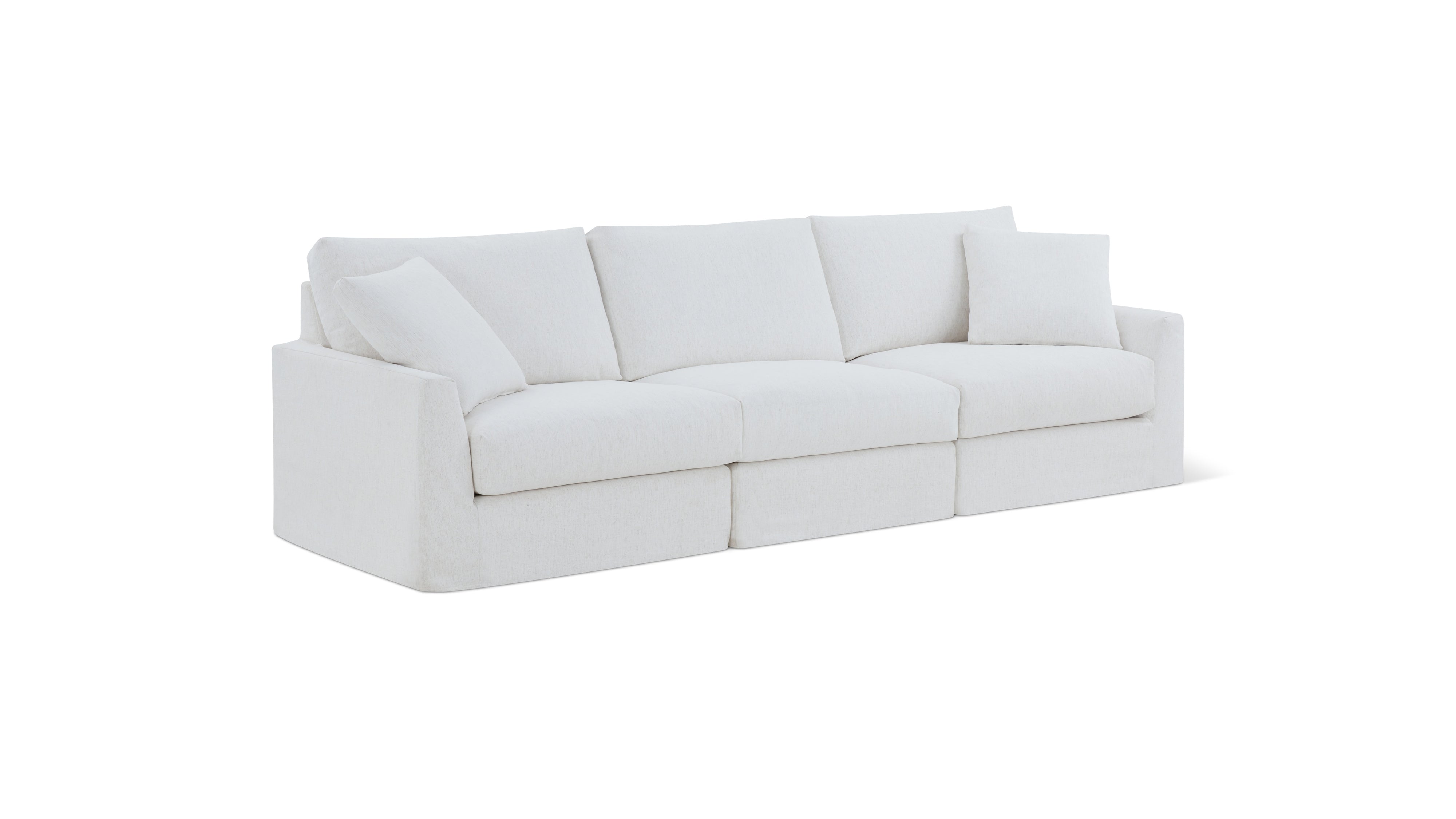 Breeze 3-Piece Modular Sofa, Standard, Nomad Snow