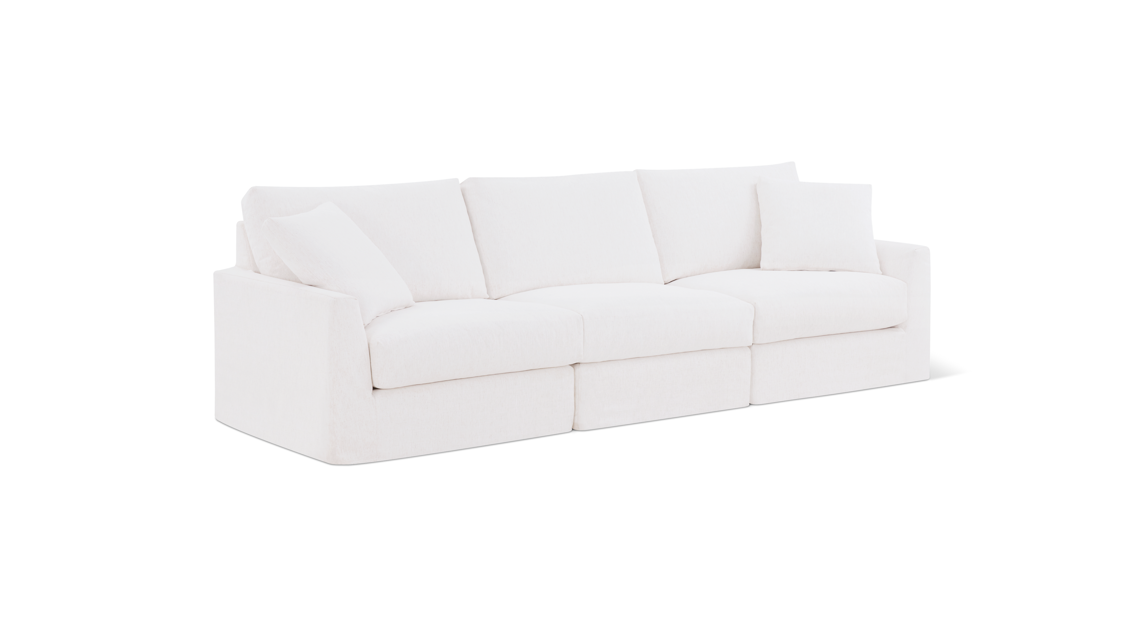 Breeze 3-Piece Modular Sofa, Standard, Nomad Snow
