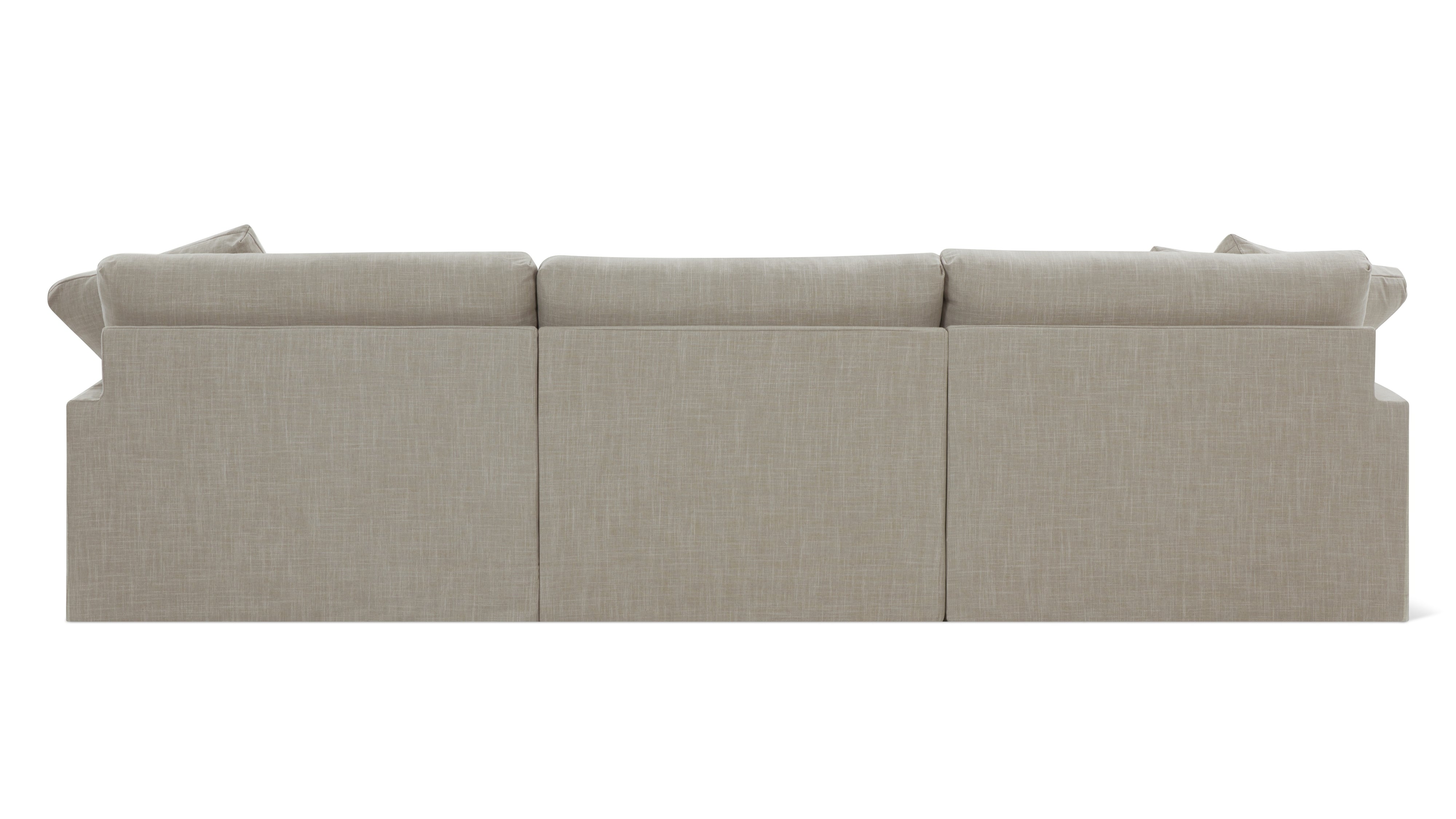 Breeze 4-Piece Modular Sectional, Large, Light Pebble