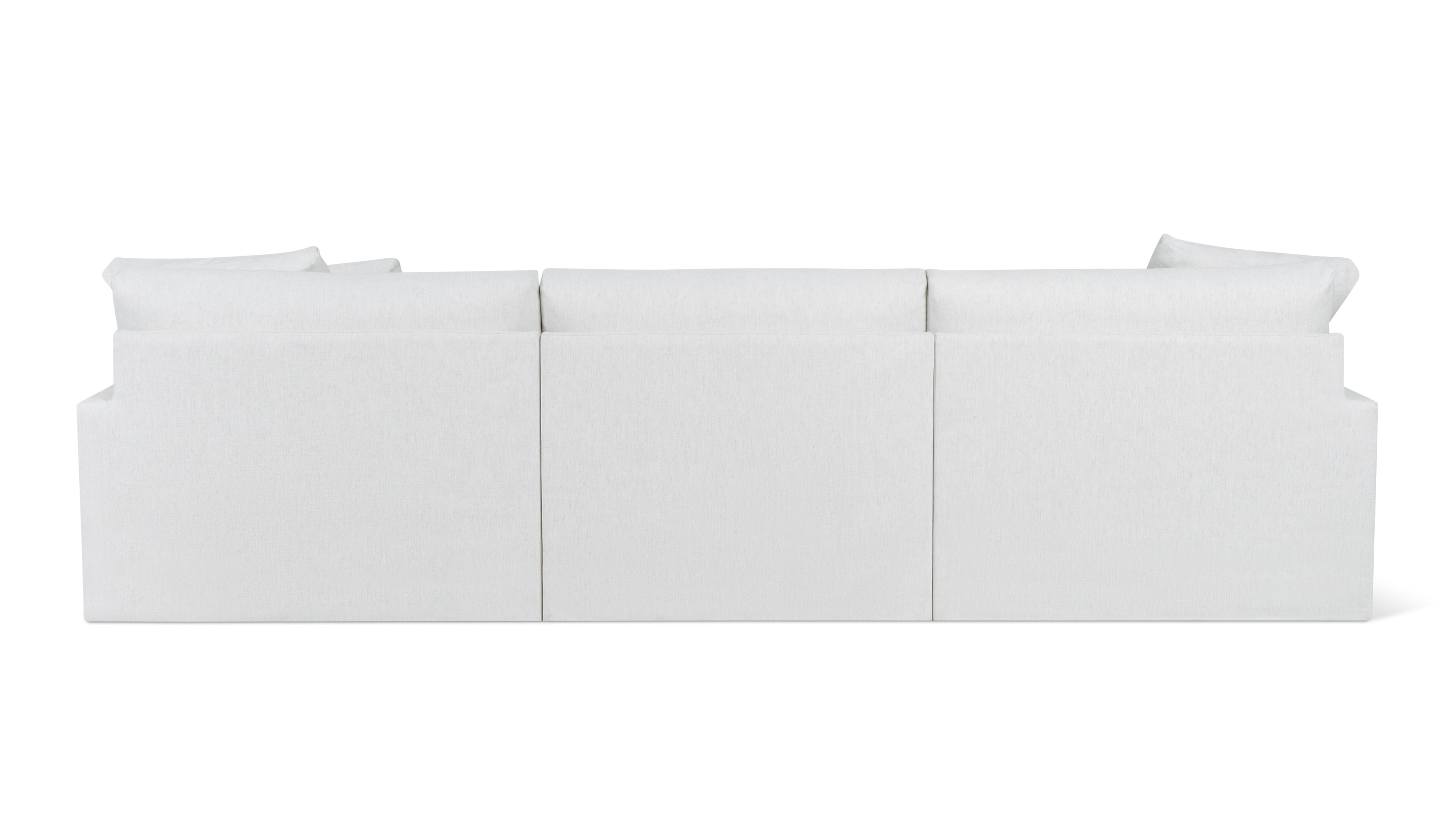 Breeze 4-Piece Modular Sectional, Large, Nomad Snow