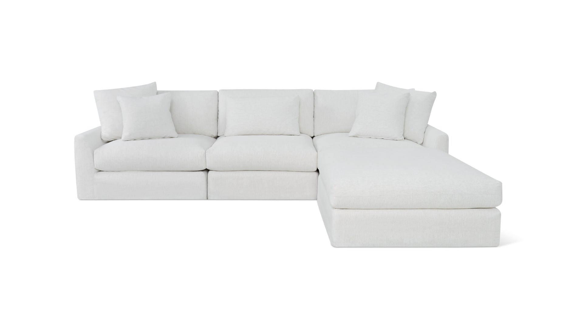 Breeze 4-Piece Modular Sectional, Large, Nomad Snow_image
