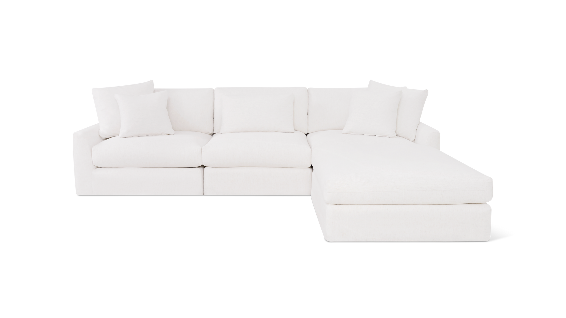 Breeze 4-Piece Modular Sectional, Large, Nomad Snow_image