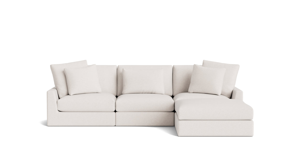 Breeze 4-Piece Modular Sectional, Large, Nomad Snow_image