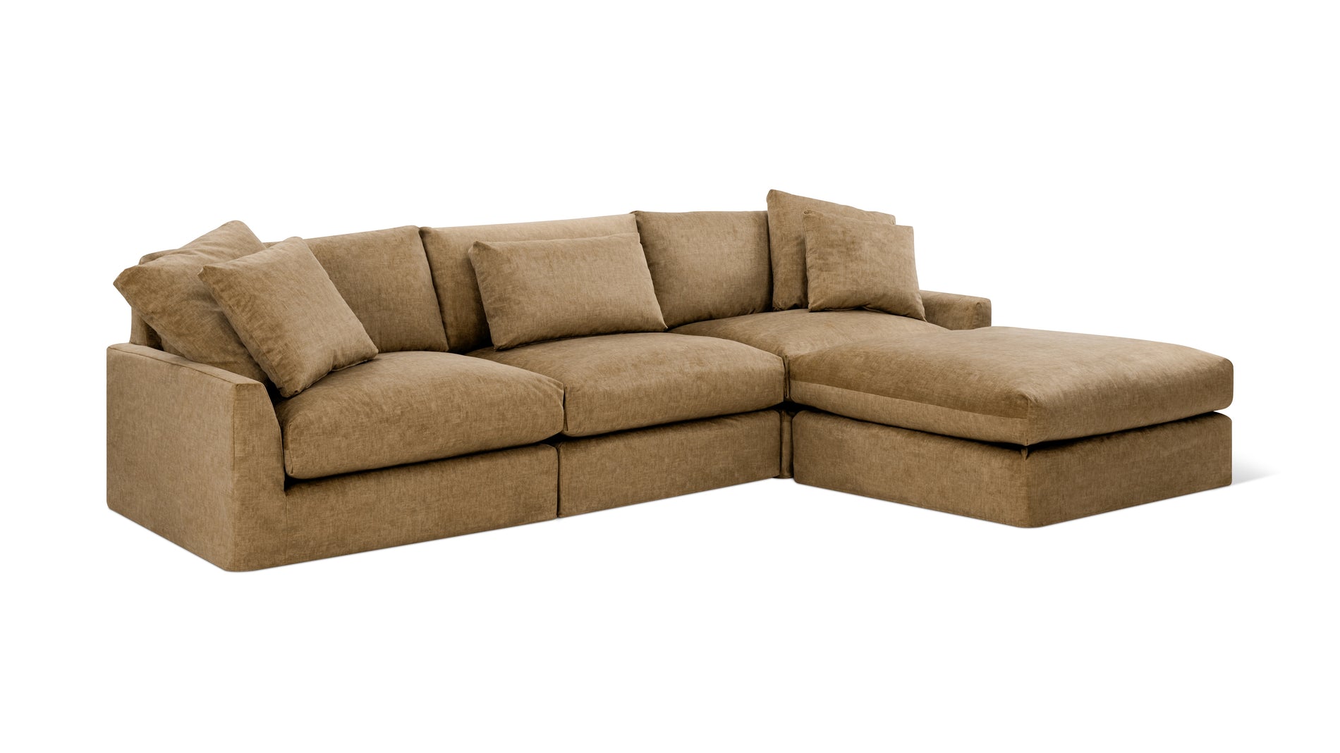 Breeze 4-Piece Modular Sectional, Large, Bronze_image