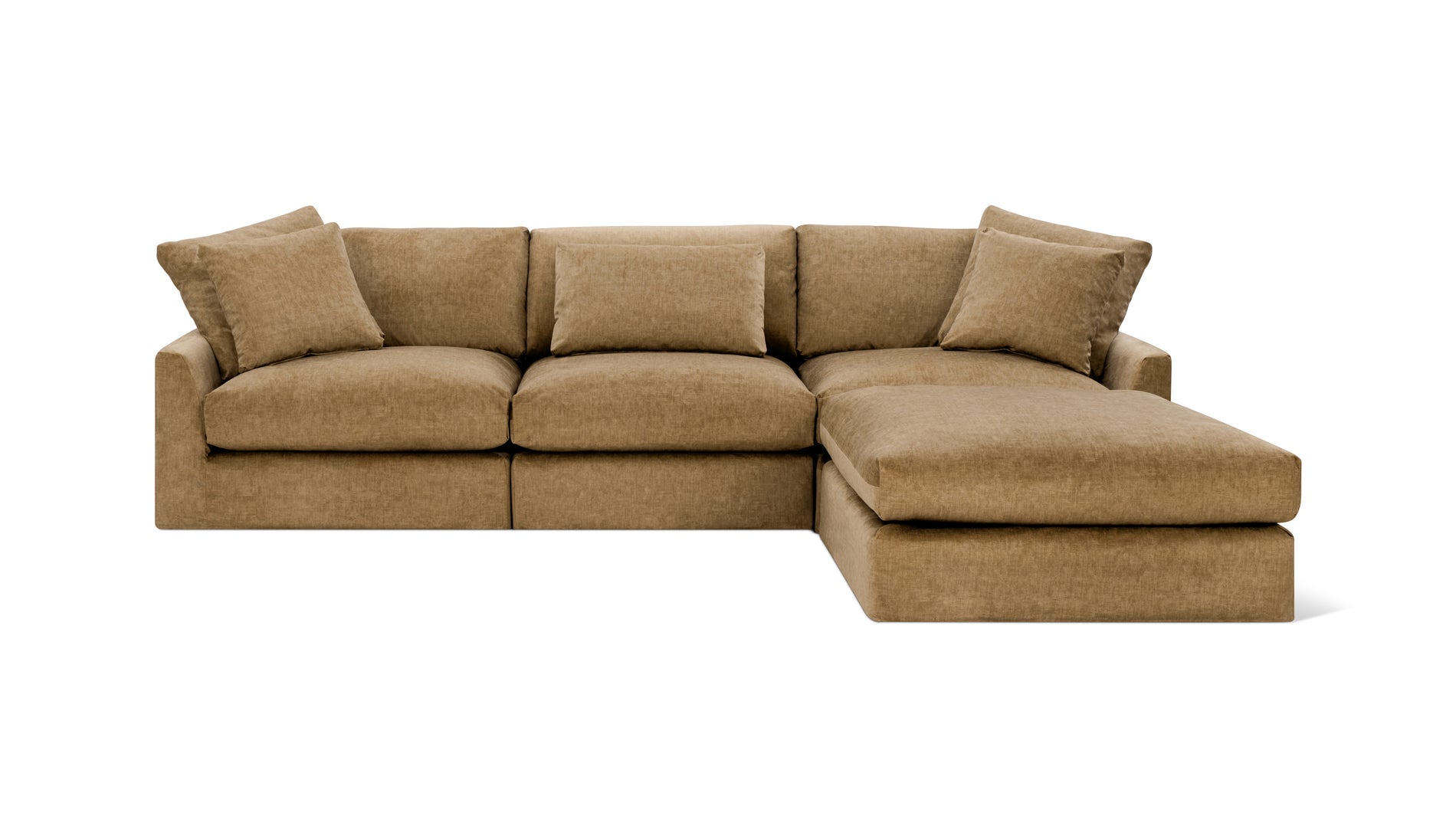 Breeze 4-Piece Modular Sectional, Large, Bronze_image