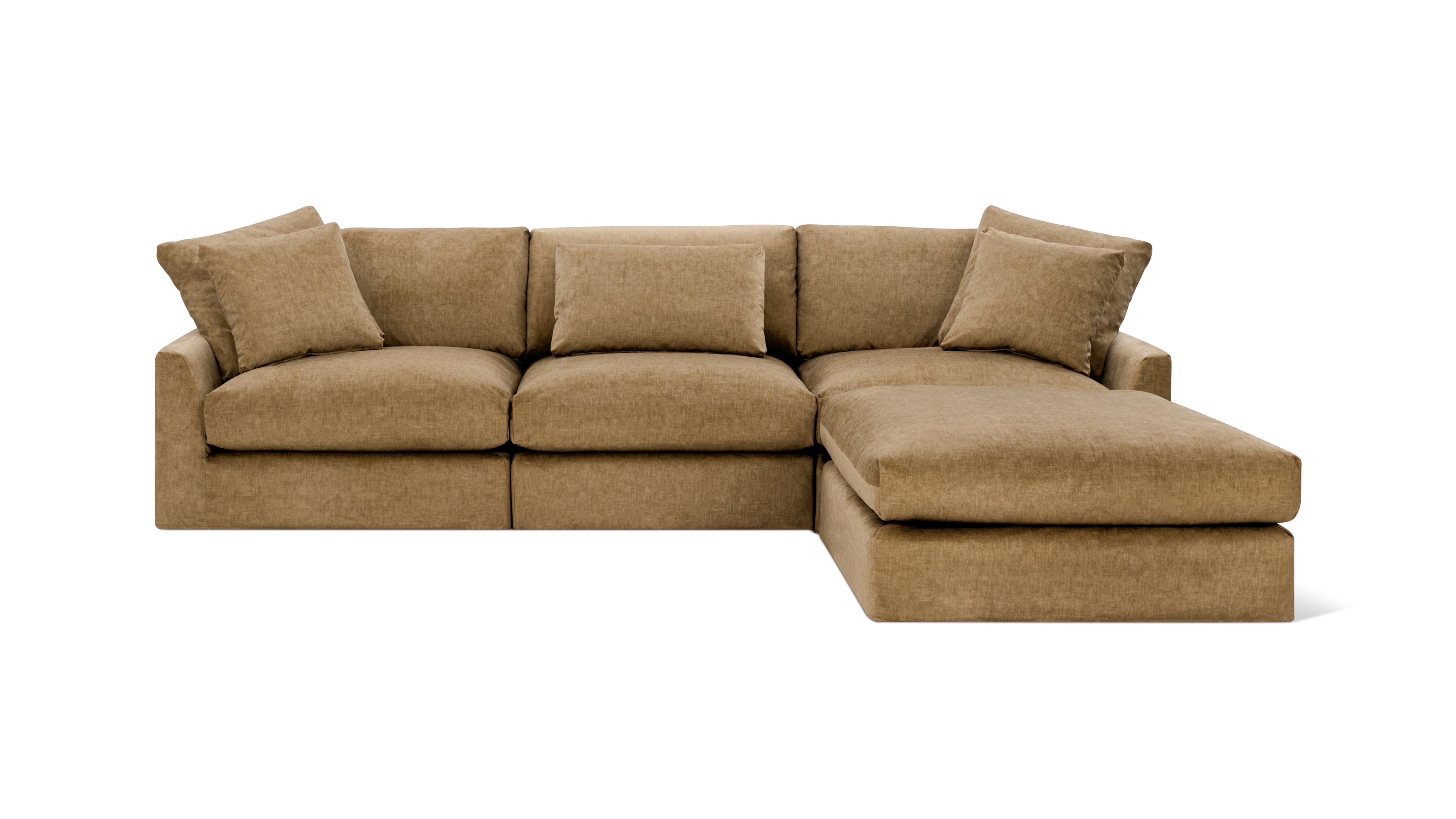 Breeze 4-Piece Modular Sectional, Large, Bronze