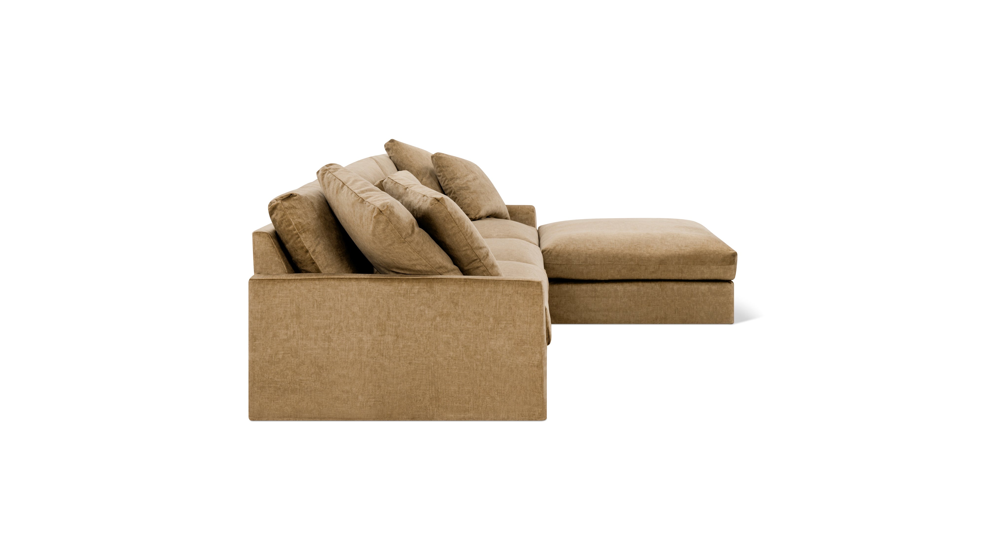 Breeze 4-Piece Modular Sectional, Large, Bronze