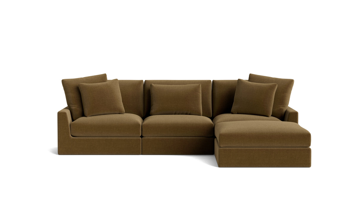Breeze 4-Piece Modular Sectional, Large, Bronze_image