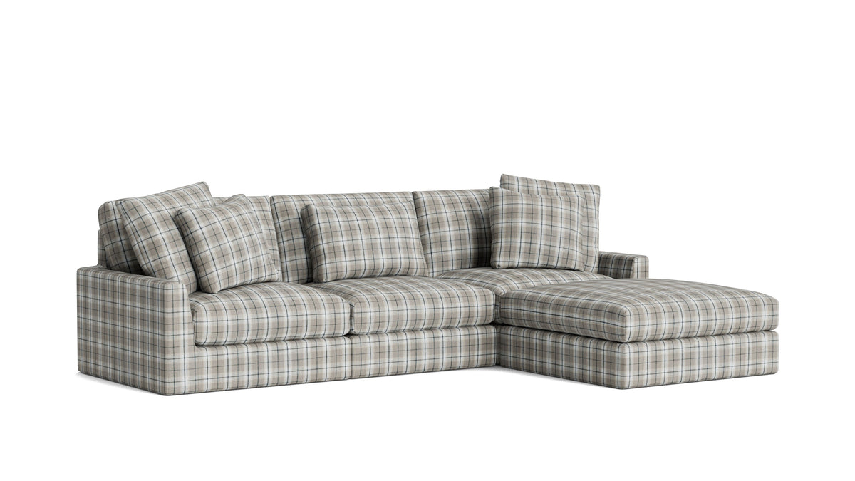 Breeze 4-Piece Modular Sectional, Large, Hudson Check