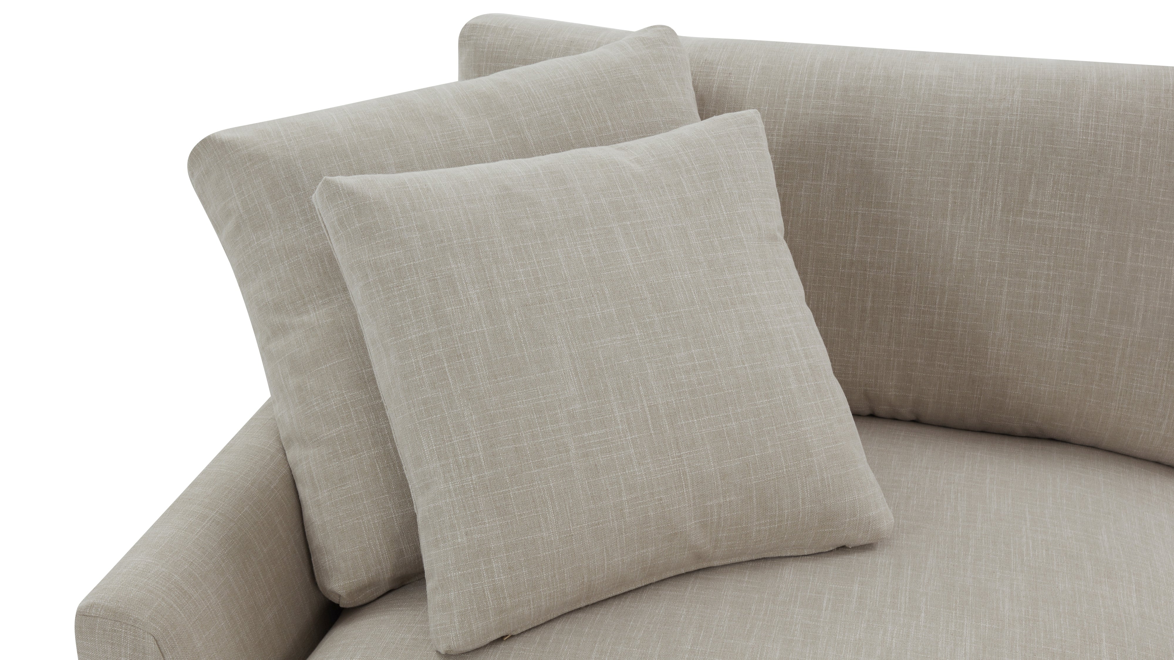 Breeze 4-Piece Modular Sectional Left, Large, Light Pebble