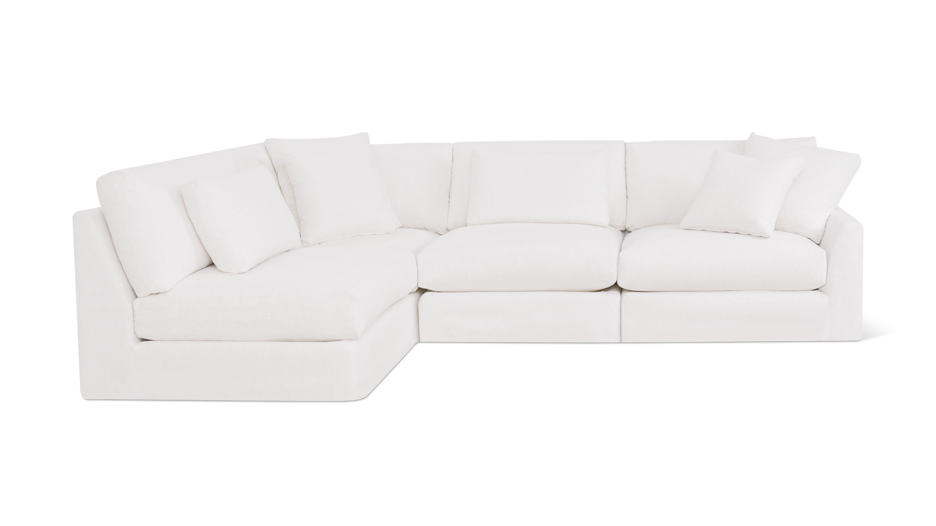 Breeze 4-Piece Modular Sectional Left, Large, Nomad Snow_image