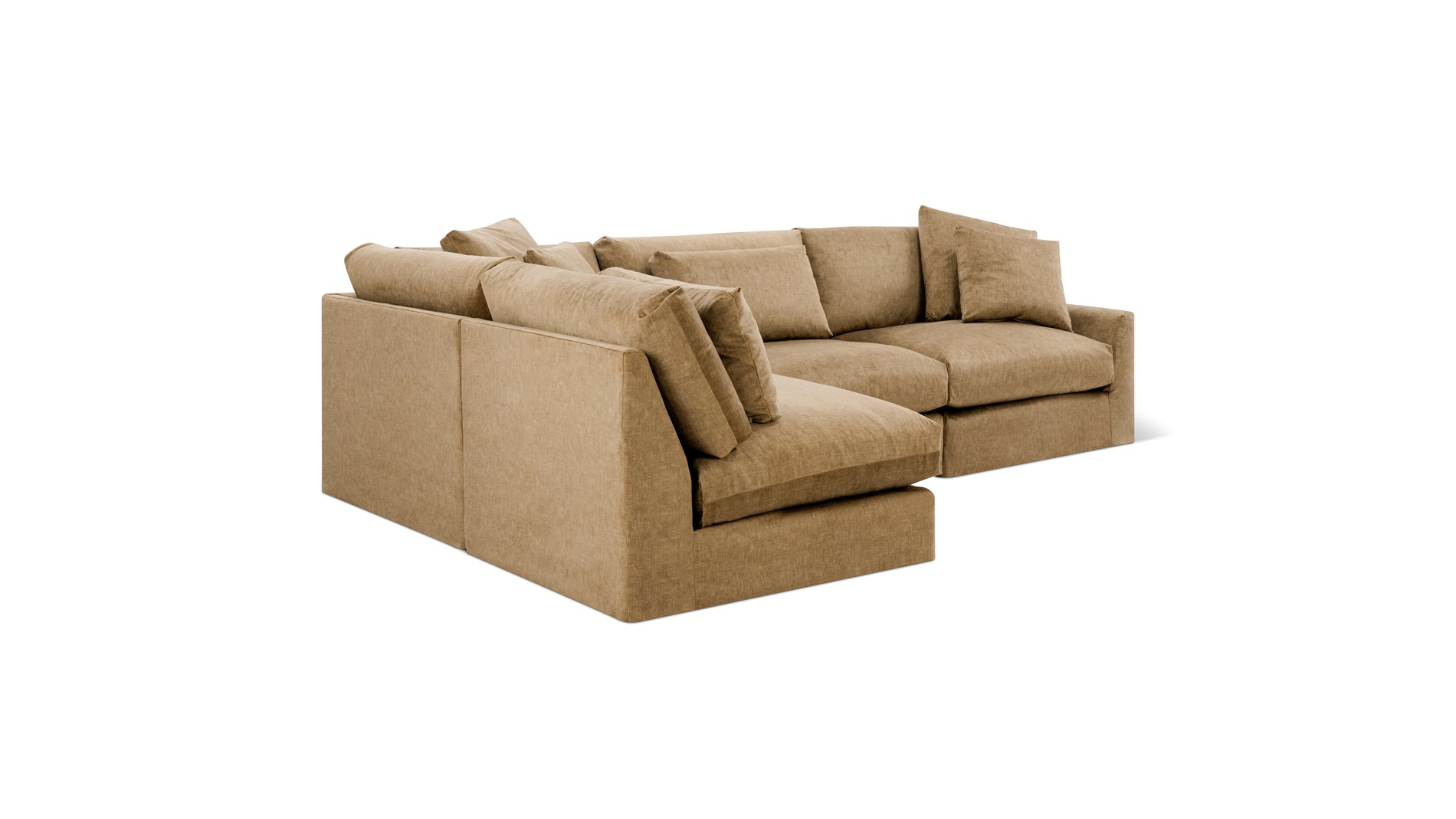 Breeze 4-Piece Modular Sectional Left, Large, Bronze_image