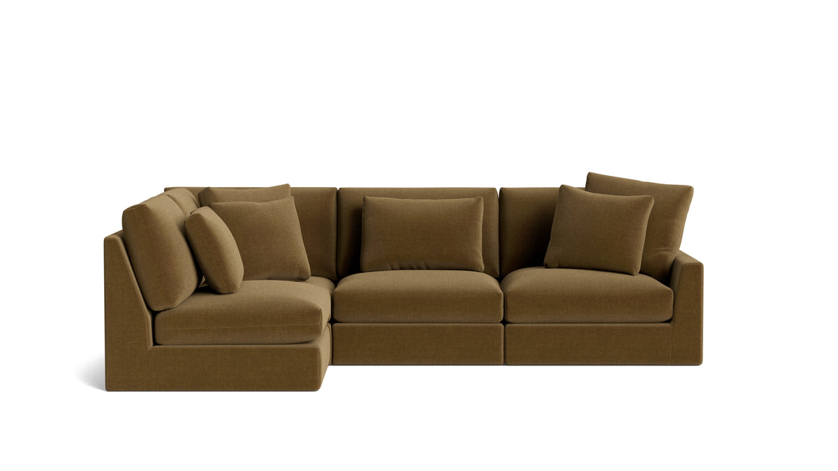 Breeze 4-Piece Modular Sectional Left, Large, Bronze