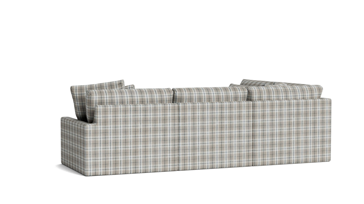 Breeze 4-Piece Modular Sectional Left, Large, Hudson Check