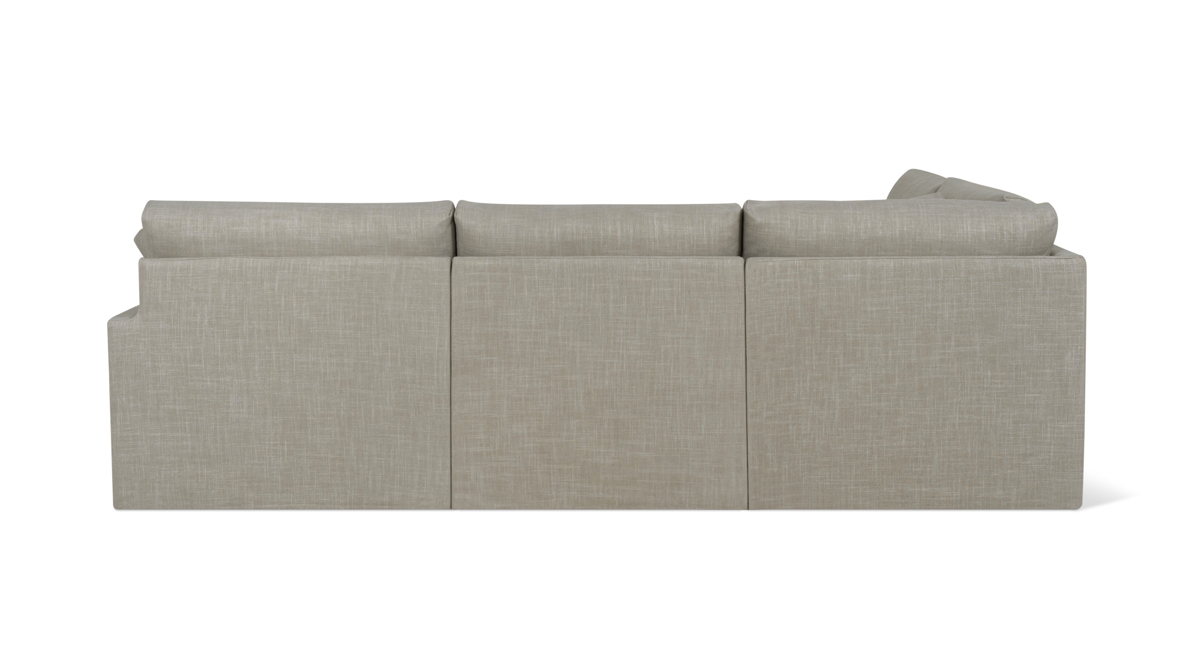 Breeze 4-Piece Modular Sectional Left, Standard, Light Pebble