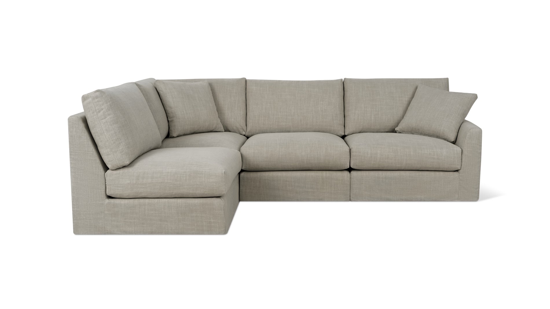 Breeze 4-Piece Modular Sectional Left, Standard, Light Pebble_image