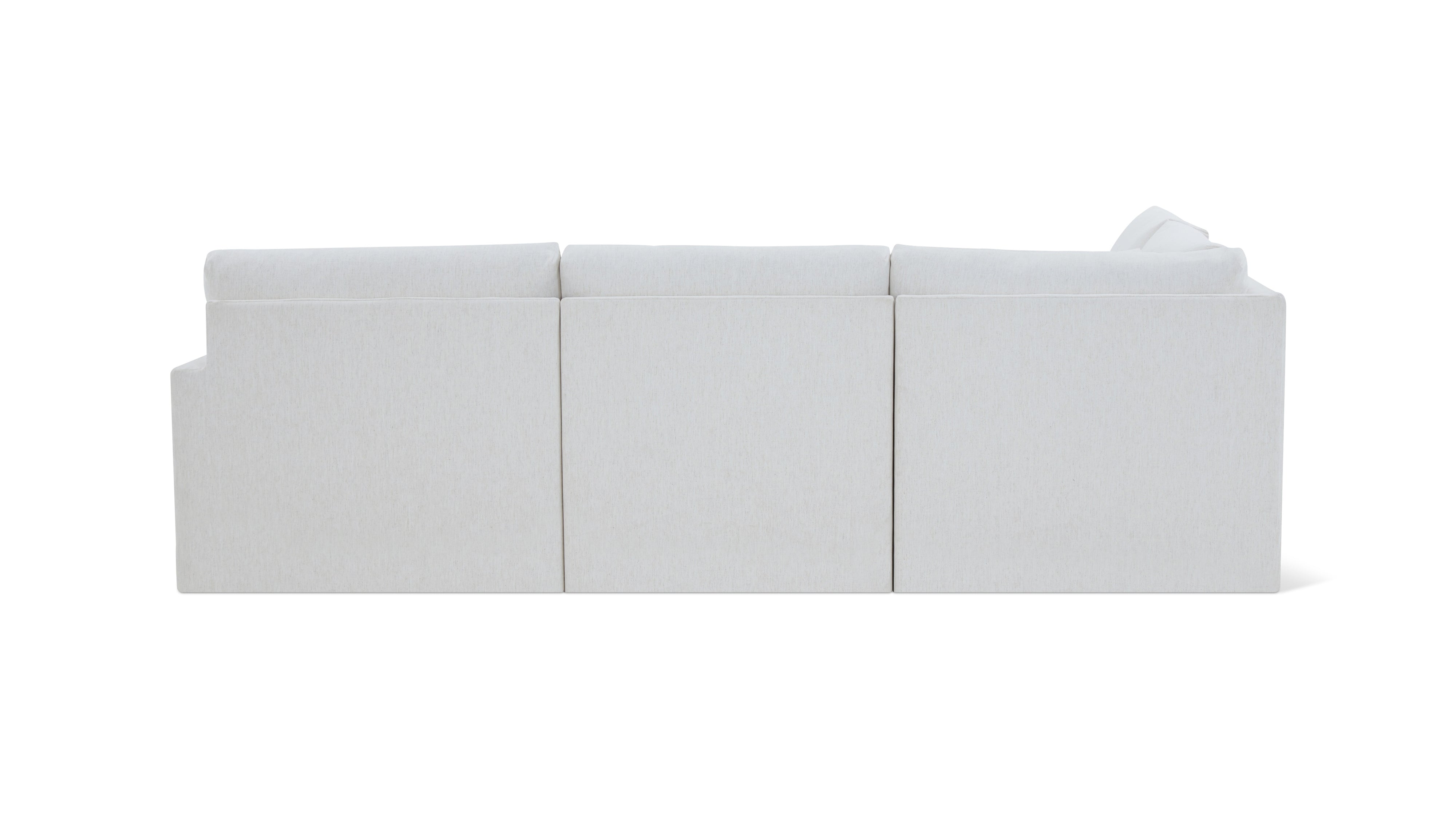 Breeze 4-Piece Modular Sectional Left, Standard, Nomad Snow
