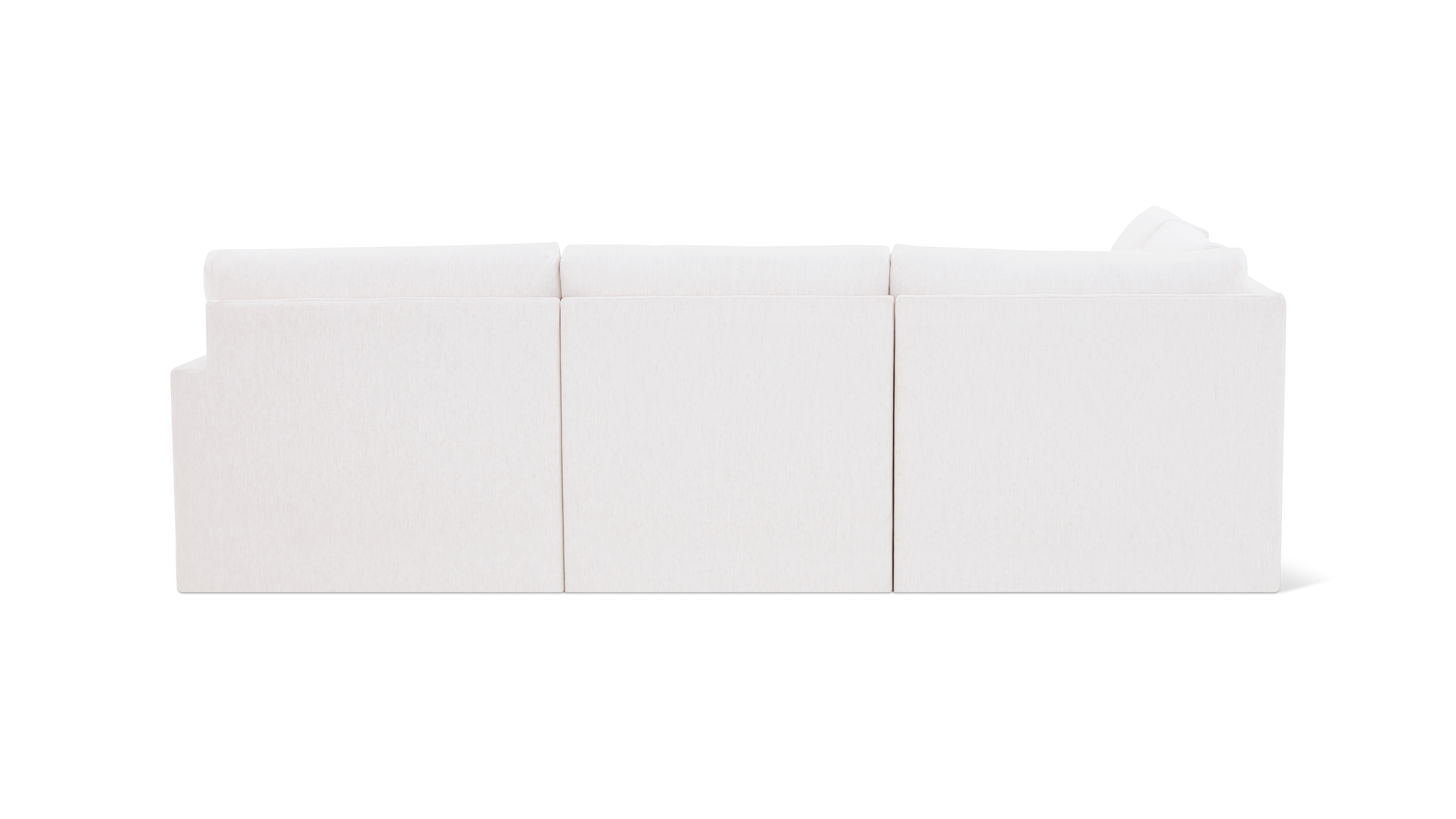 Breeze 4-Piece Modular Sectional Left, Standard, Nomad Snow