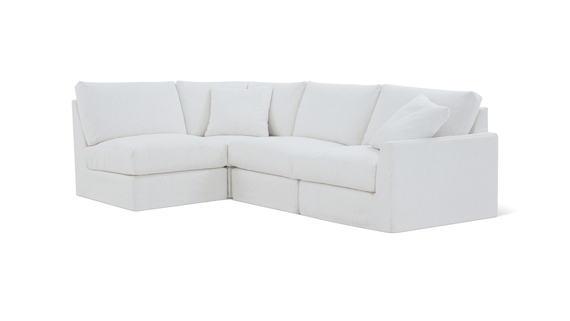 Breeze 4-Piece Modular Sectional Left, Standard, Nomad Snow_image