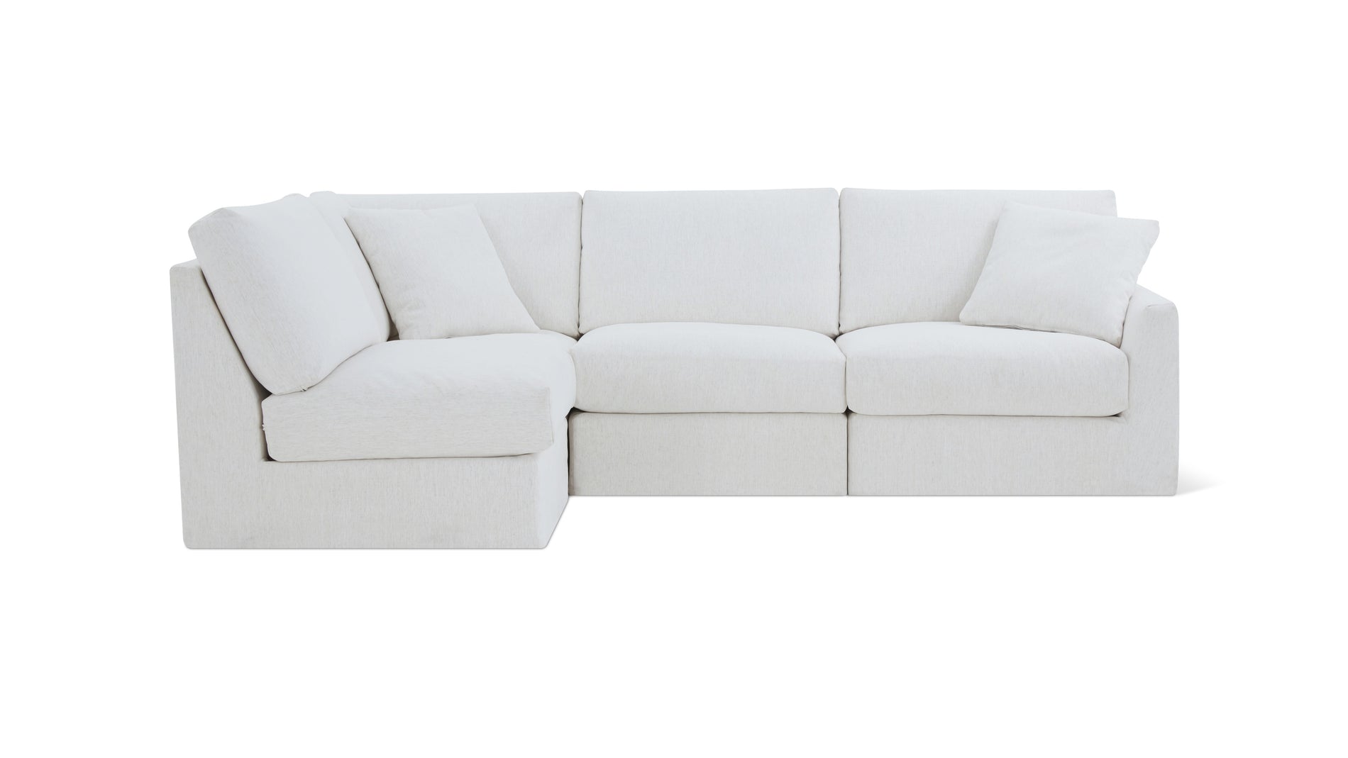 Breeze 4-Piece Modular Sectional Left, Standard, Nomad Snow_image