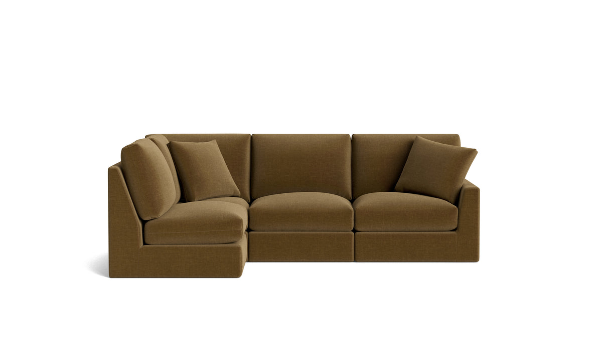 Breeze 4-Piece Modular Sectional Left, Standard, Bronze