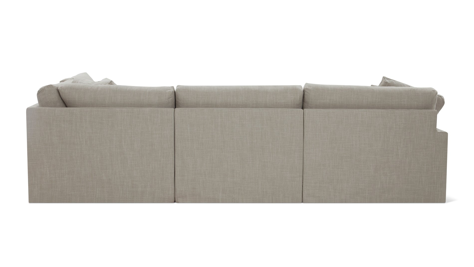 Breeze 4-Piece Modular Sectional Right, Large, Light Pebble_image