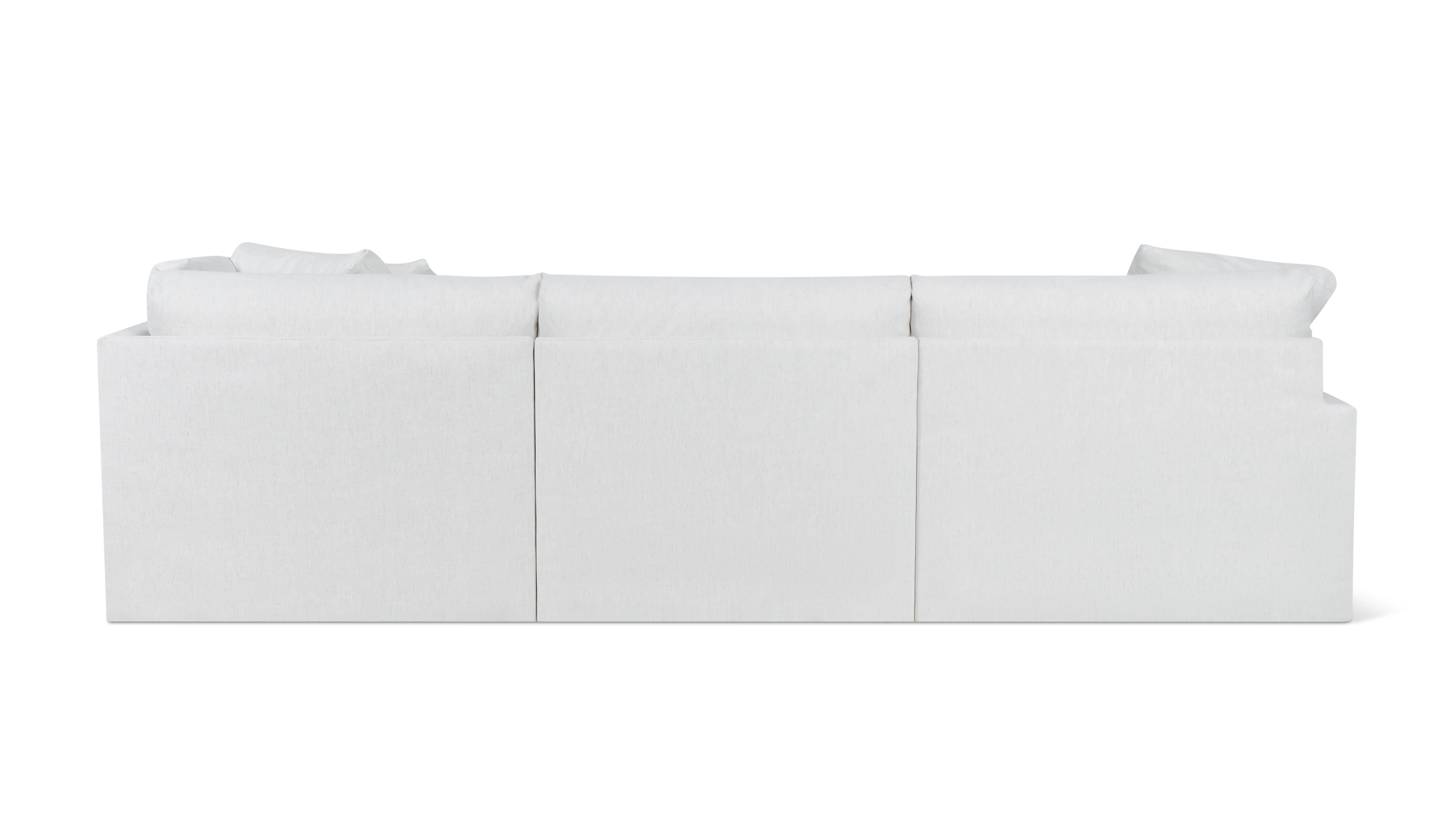 Breeze 4-Piece Modular Sectional Right, Large, Nomad Snow