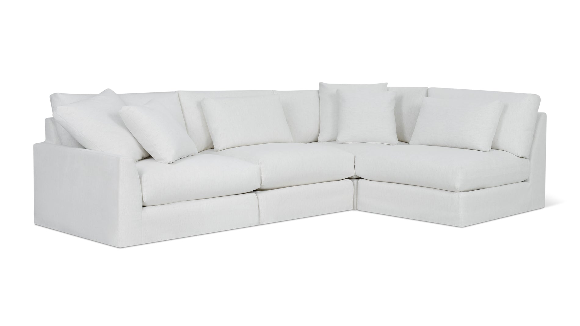 Breeze 4-Piece Modular Sectional Right, Large, Nomad Snow_image