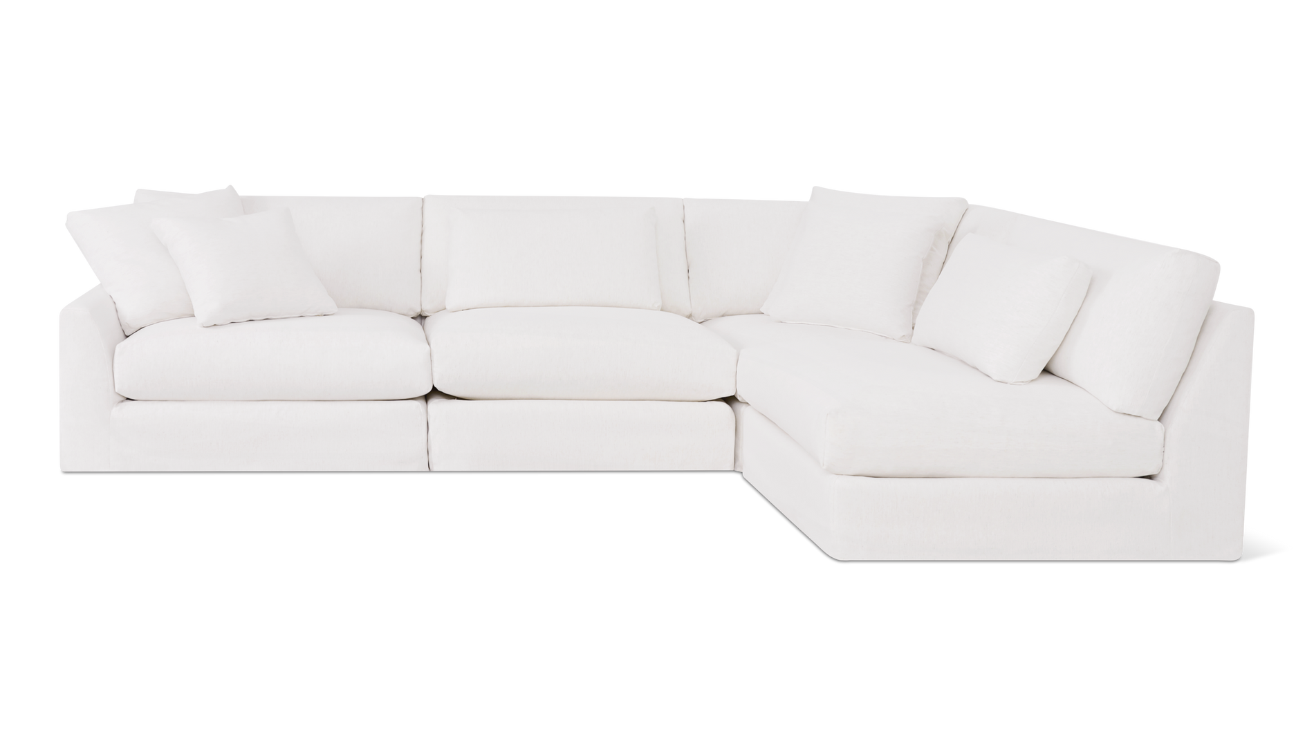 Breeze 4-Piece Modular Sectional Right, Large, Nomad Snow_image
