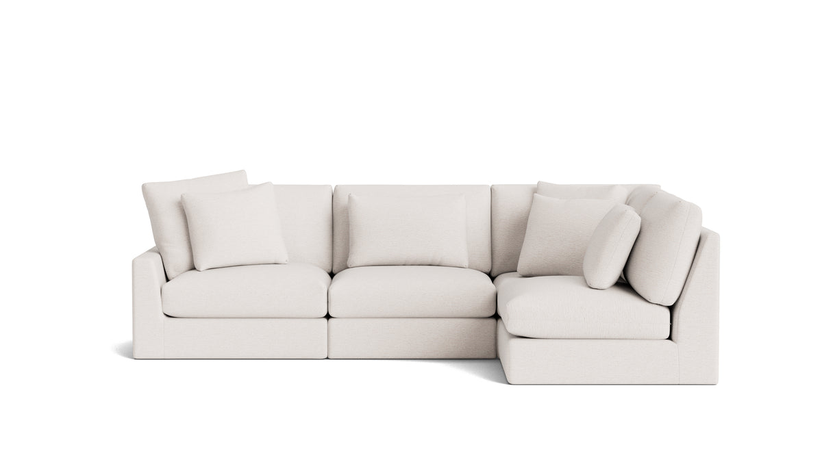 Breeze 4-Piece Modular Sectional Right, Large, Nomad Snow_image