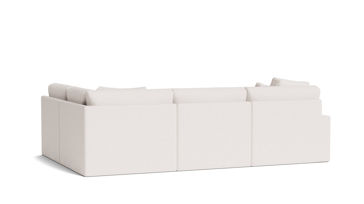 Breeze 4-Piece Modular Sectional Right, Large, Nomad Snow