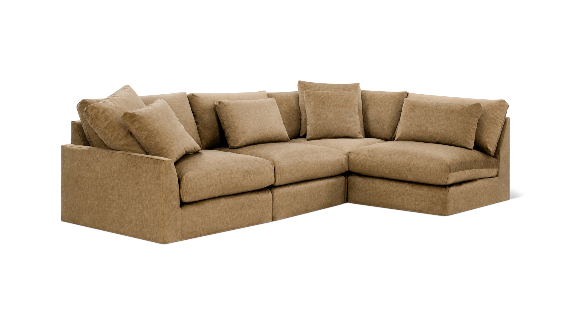 Breeze 4-Piece Modular Sectional Right, Large, Bronze_image