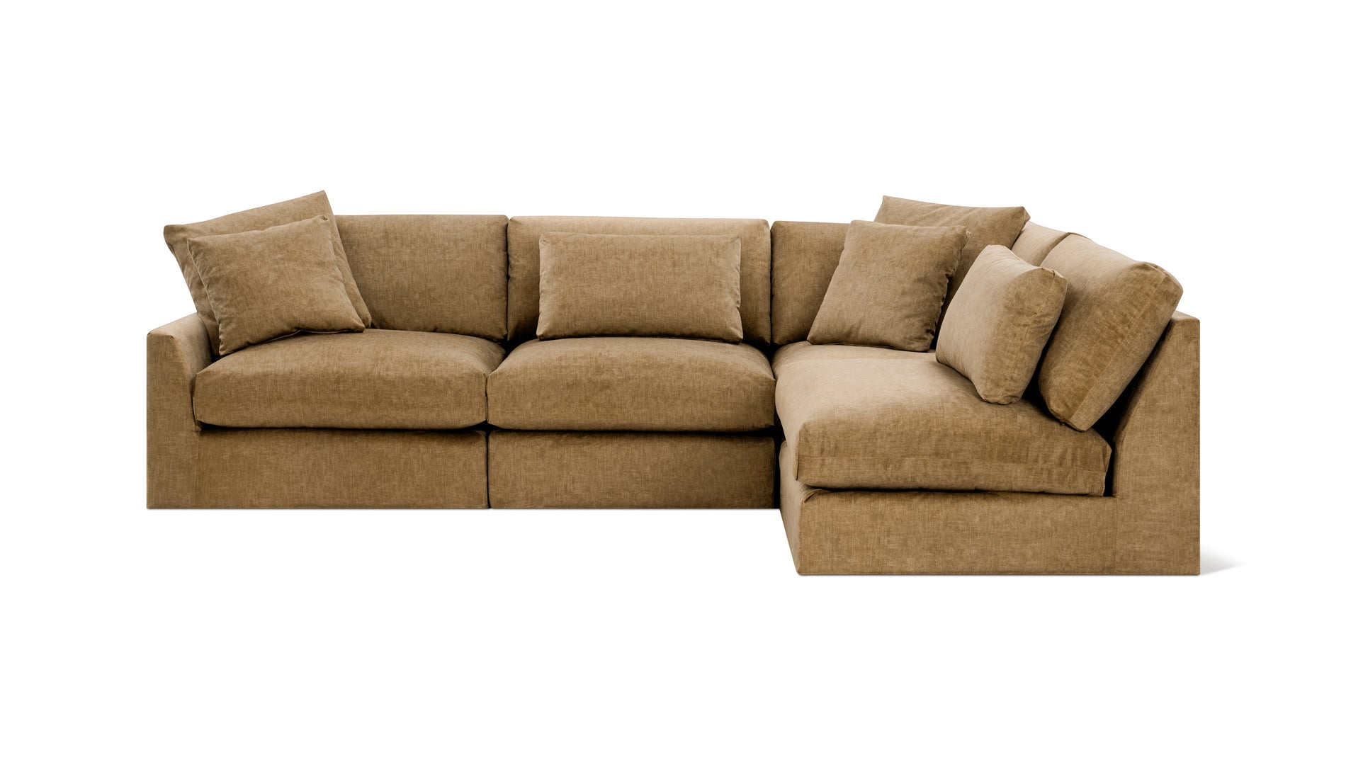Breeze 4-Piece Modular Sectional Right, Standard, Bronze_image