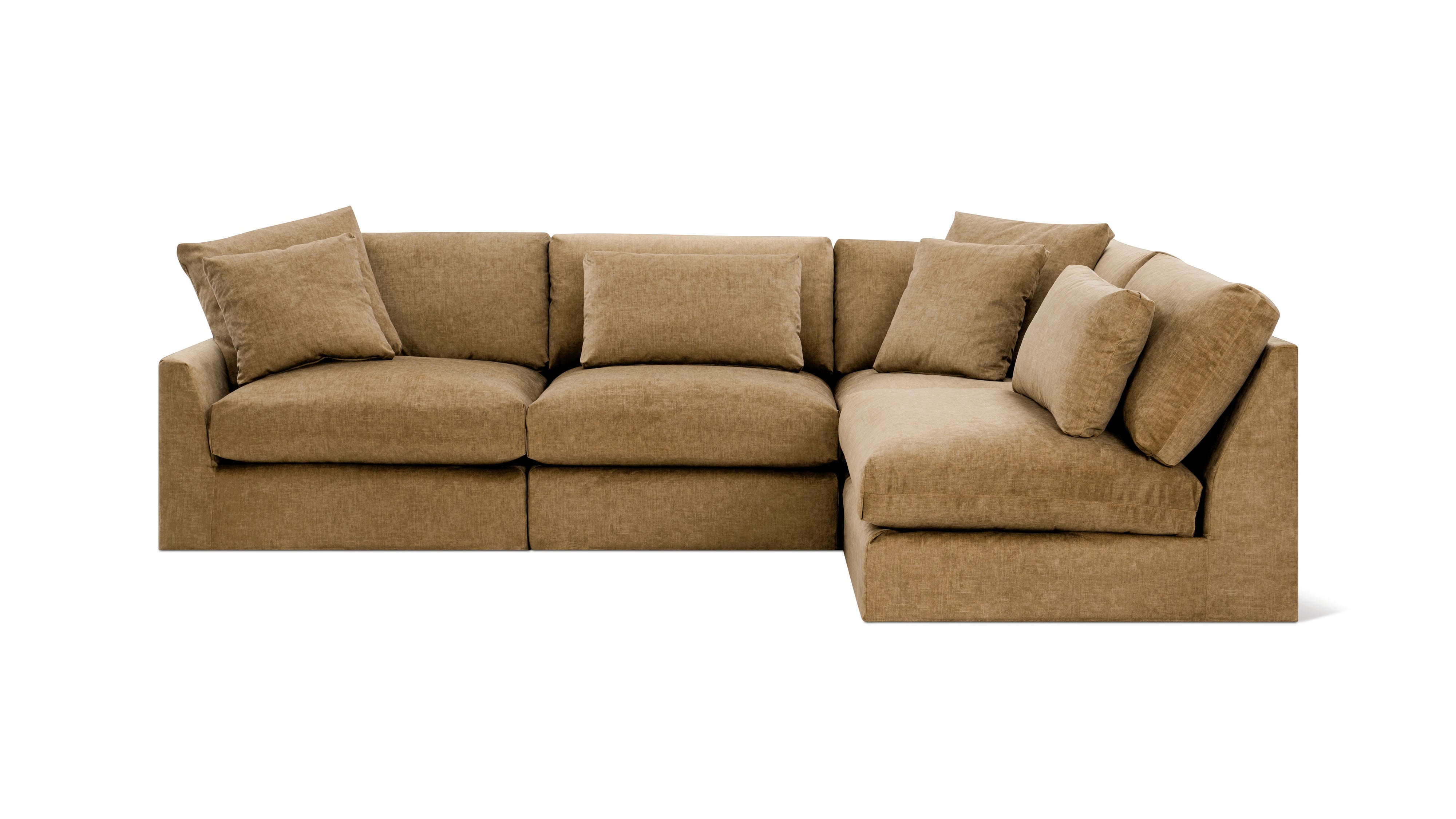 Breeze 4-Piece Modular Sectional Right, Standard, Bronze