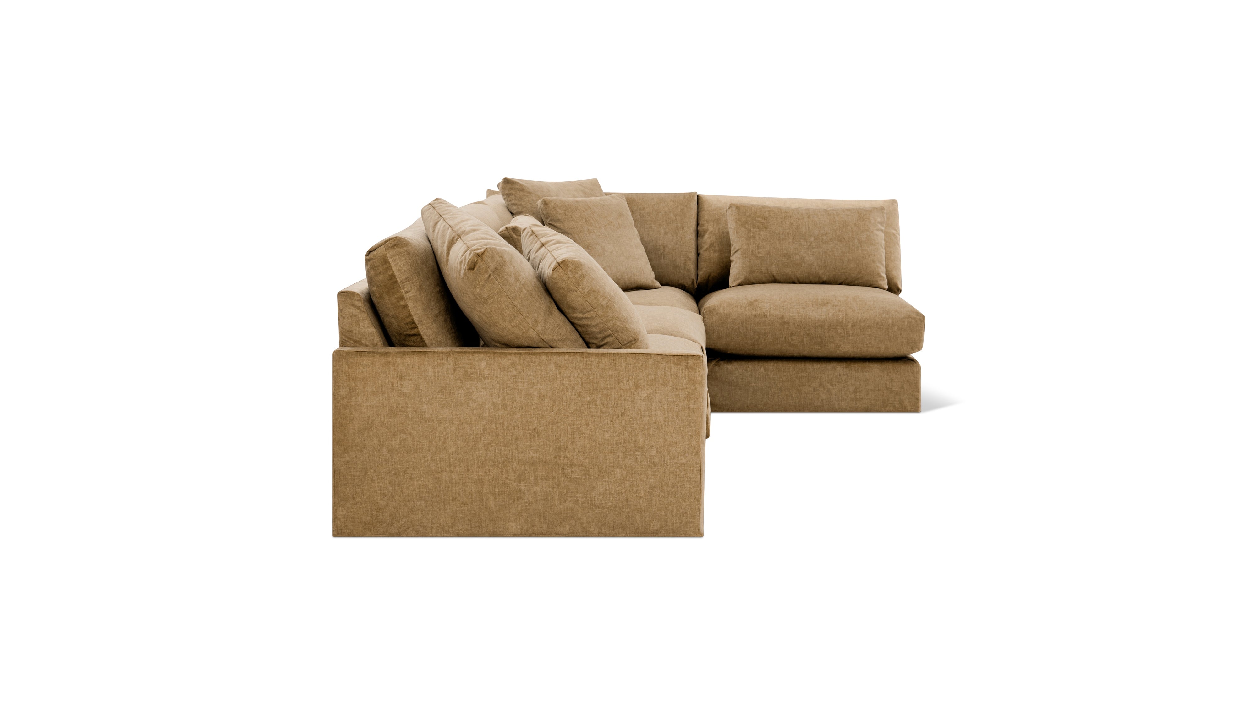 Breeze 4-Piece Modular Sectional Right, Large, Bronze