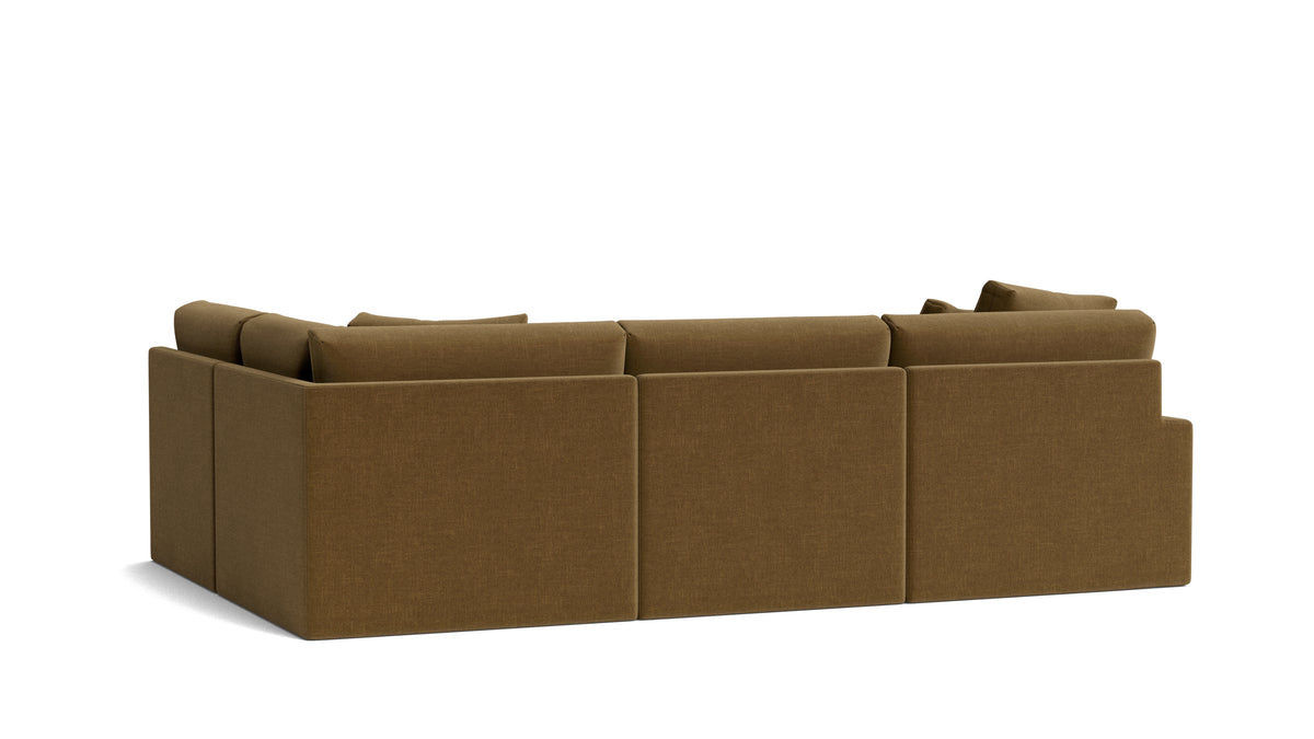 Breeze 4-Piece Modular Sectional Right, Large, Bronze
